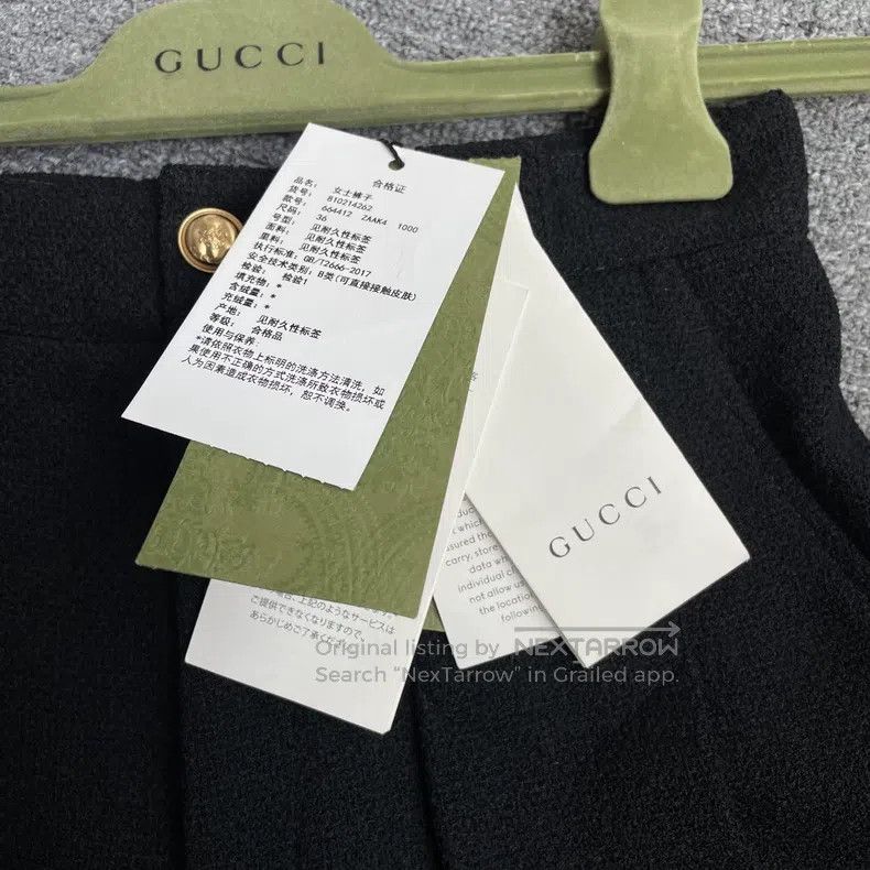 Gucci Gucci Pleated tweed seven-piece casual trousers Size 24" / US 00 / IT 34 - 5 Thumbnail