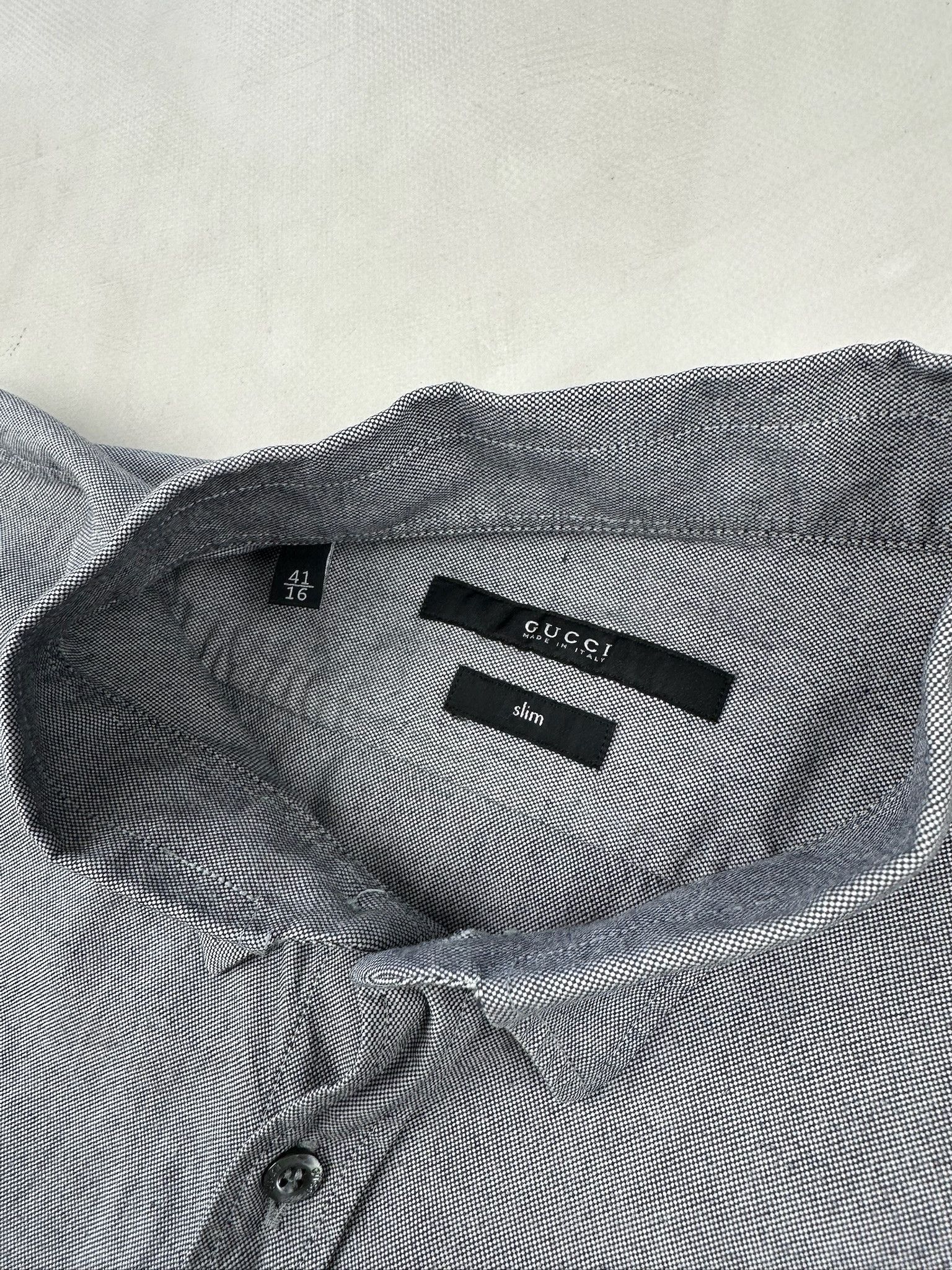 Gucci Silver Gucci shirt irredescent Size US M / EU 48-50 / 2 - 14 Thumbnail