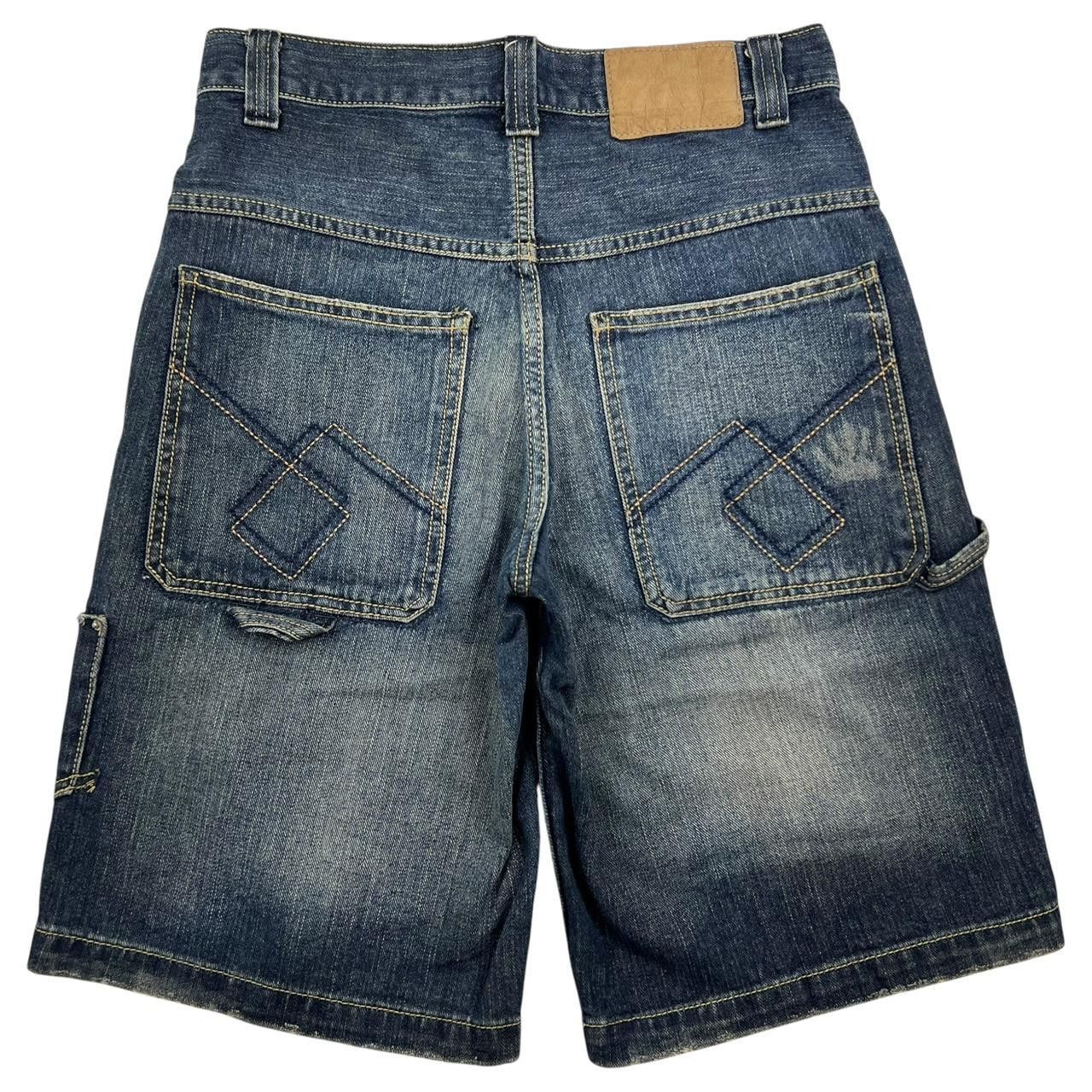 JNCO Vintage Jnco Baggy Denim Embroidered Shorts / Jorts Waist 31 Size US 31 - 1 Thumbnail