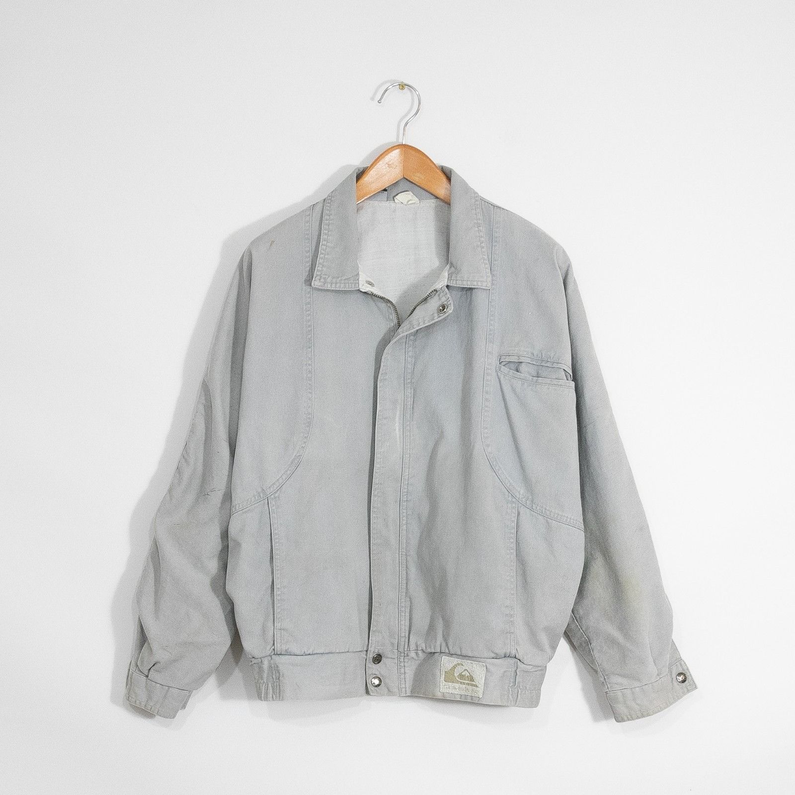 Quiksilver Vintage 80s Quiksilver Canvas Bomber Jacket Mens Large Boxy Size US L / EU 52-54 / 3 - 1 Thumbnail