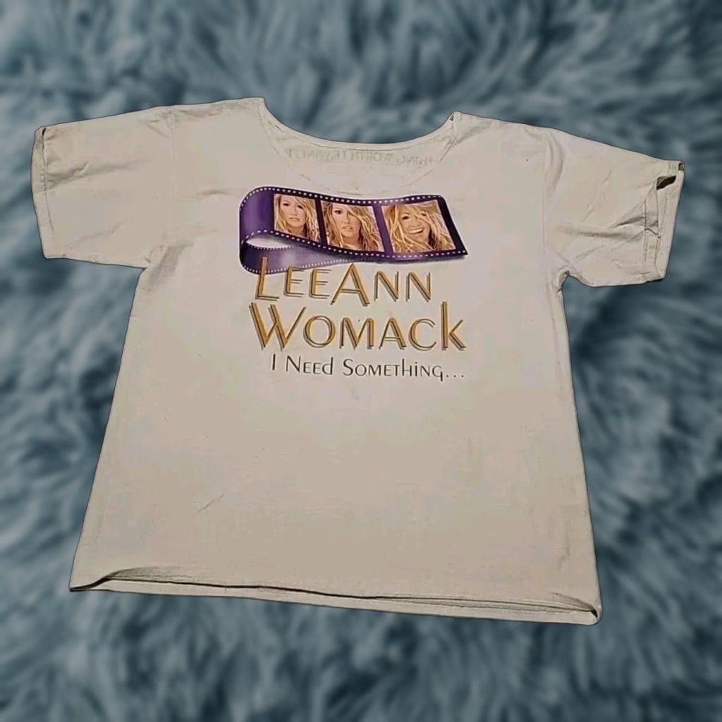 Vintage VINTAGE Leeann Womack T-Shirt Concert 2XL Plus Creme 2000s Something Worth Leaving Behind Womens Size XXL / US 16-18 / IT 52-54 - 1 Thumbnail