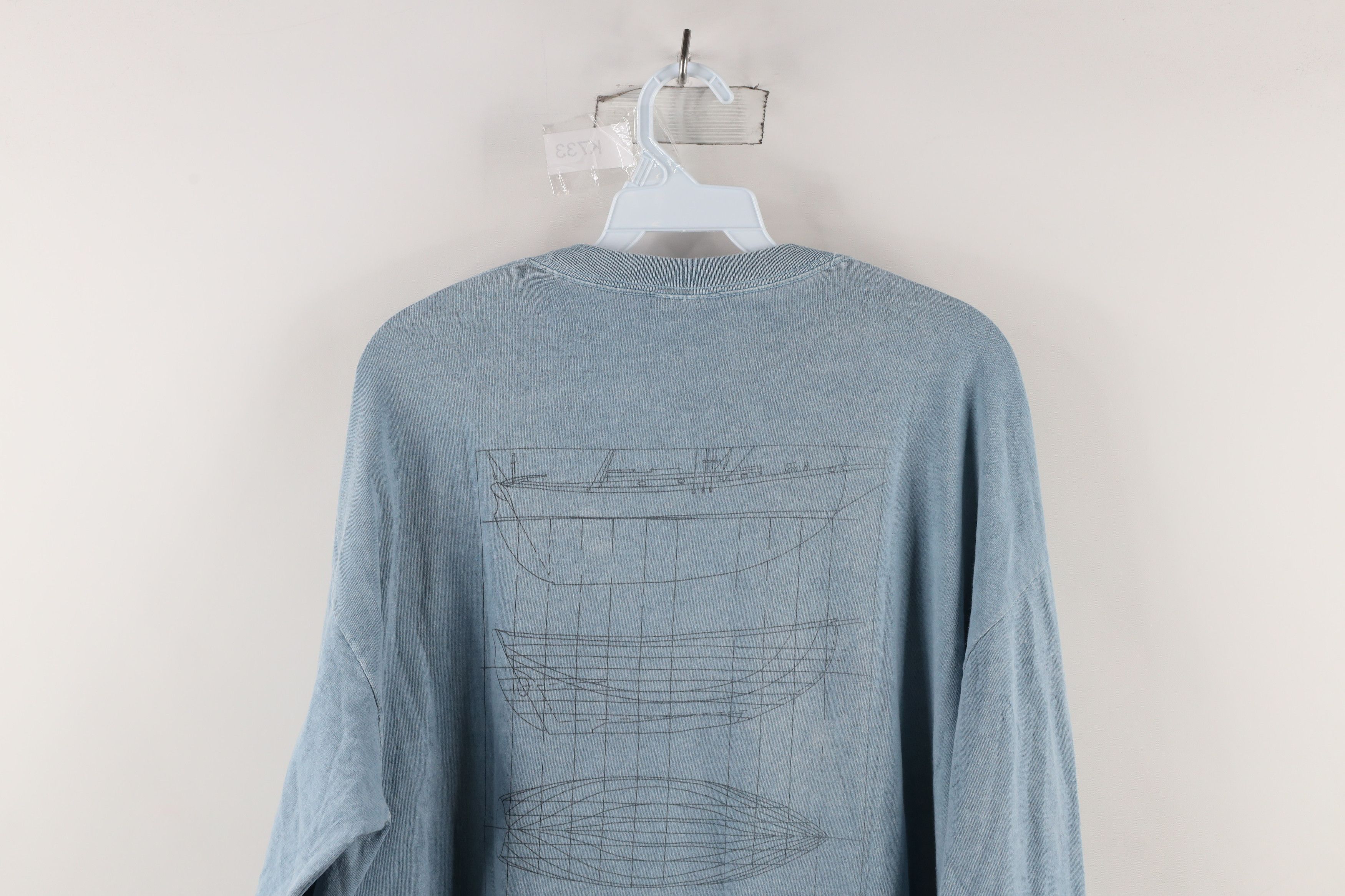 Vintage Vintage Y2K Stonewash Wooden Festival Long Sleeve T-Shirt Size US L / EU 52-54 / 3 - 9 Thumbnail
