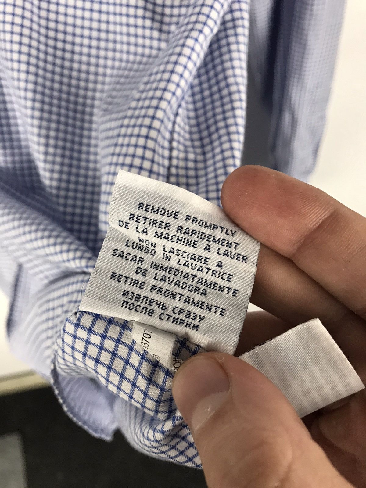 Polo Ralph Lauren Men’s XL/54,Polo Ralph Lauren Small Plaid Cotton Shirt,Lux Size US XL / EU 56 / 4 - 10 Thumbnail