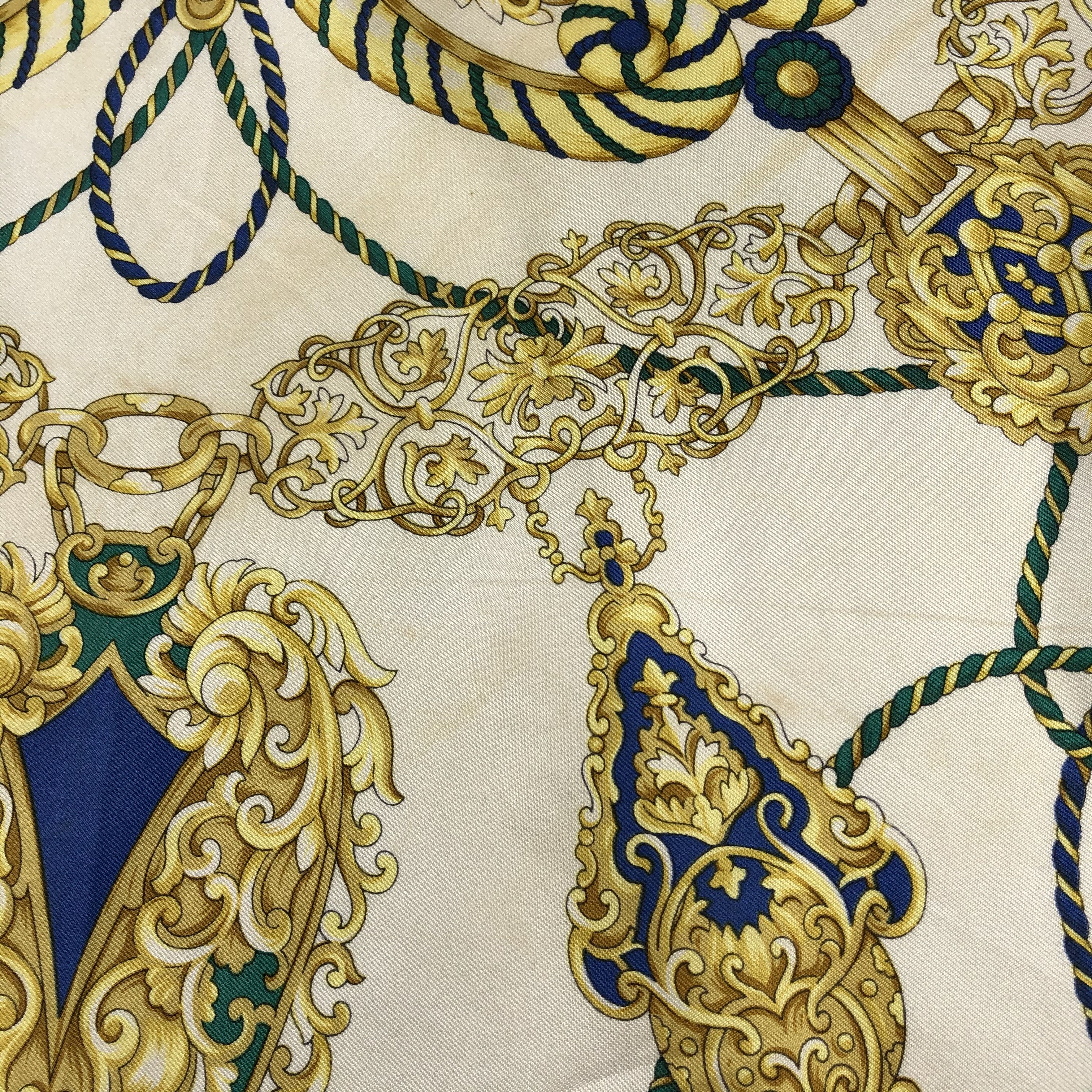 Vintage Vintage Elle Paris Silk Scarf Size ONE SIZE - 7 Thumbnail