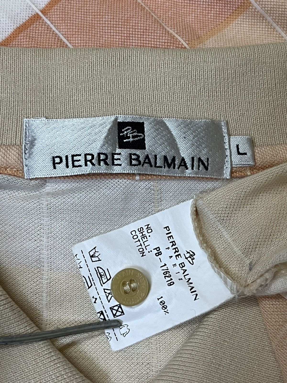 Balmain NICE🔥VINTAGE PIERRE BALMAIN STRIPED LONG SLEEVE POLO SHIRT Size US L / EU 52-54 / 3 - 10 Thumbnail