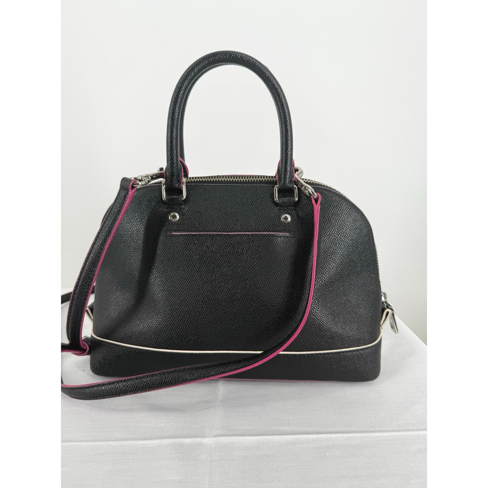 Coach Coach Mini Sierra Satchel F13310 Black Multi Edgepaint Size ONE SIZE - 6 Thumbnail