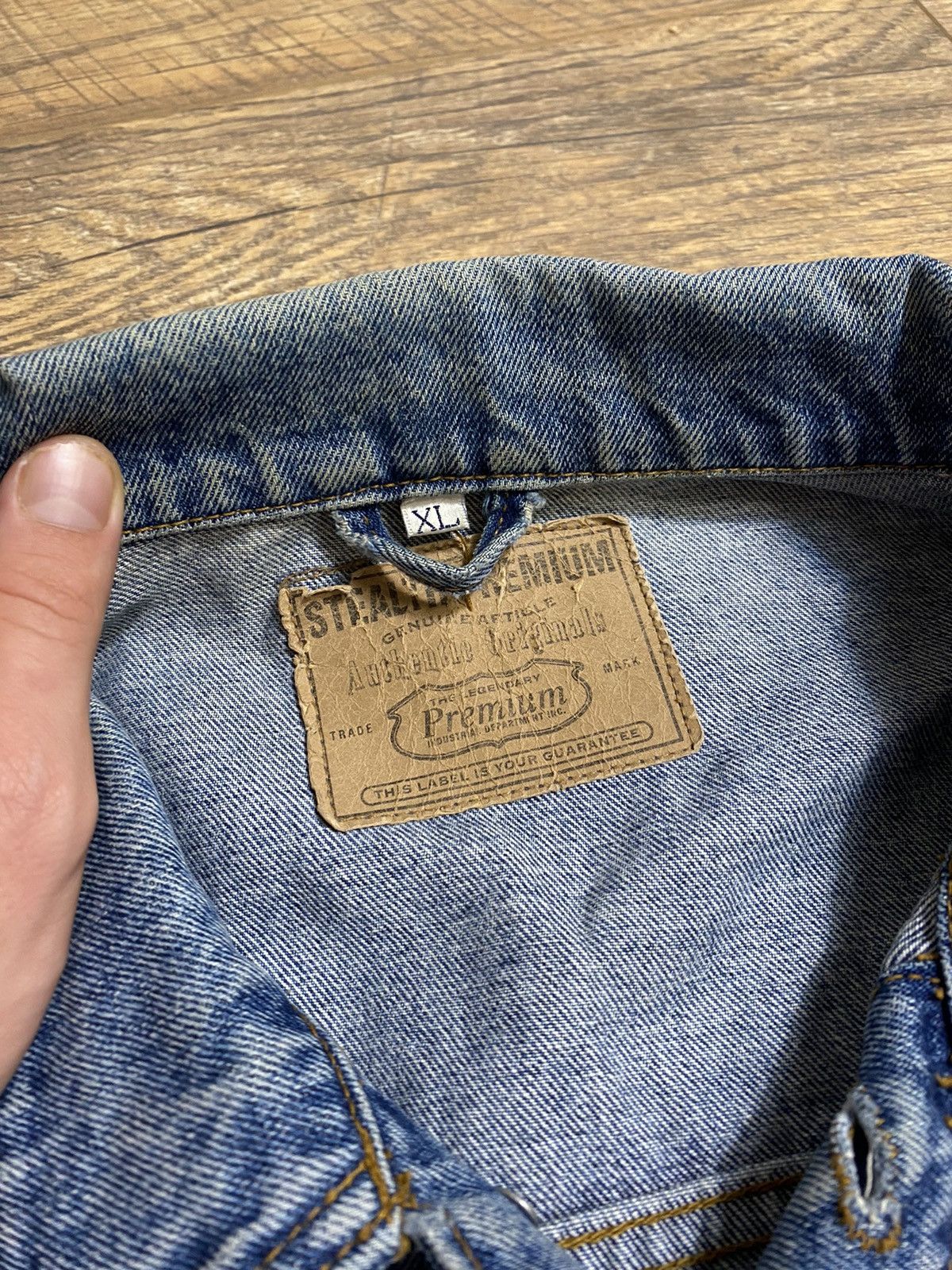 Vintage Vintage Distressed Denim Jacket. Size US XL / EU 56 / 4 - 4 Thumbnail