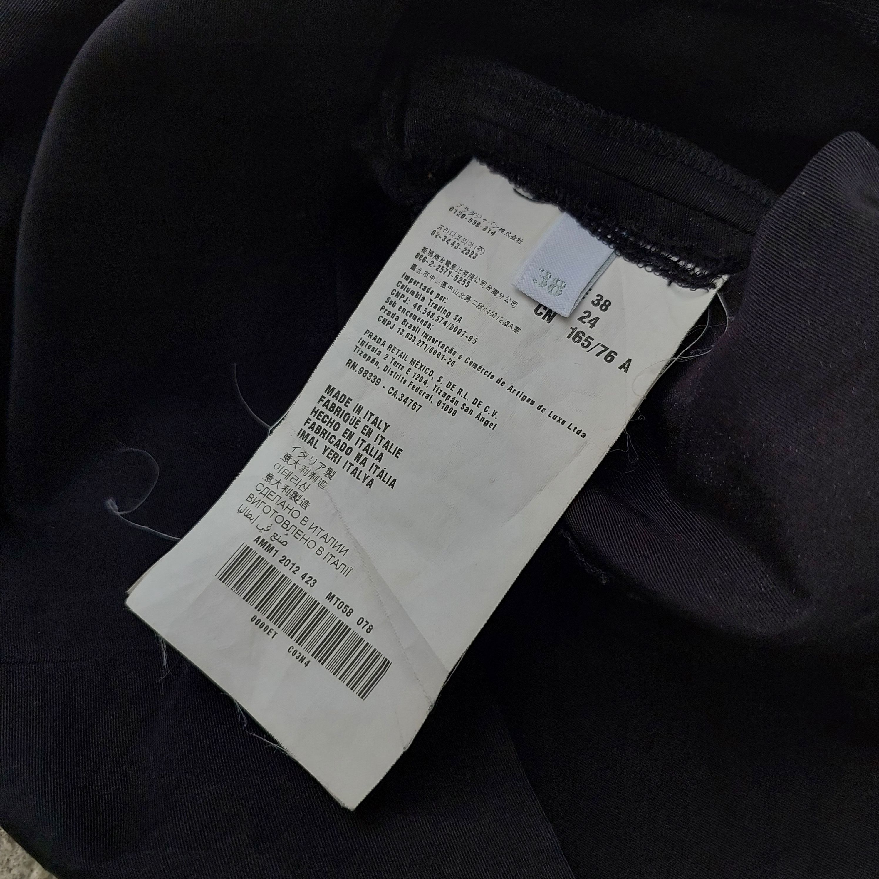 Miu Miu Miu Miu - Black Crumpled - Midi Dress Size XS / US 0-2 / IT 36-38 - 6 Thumbnail