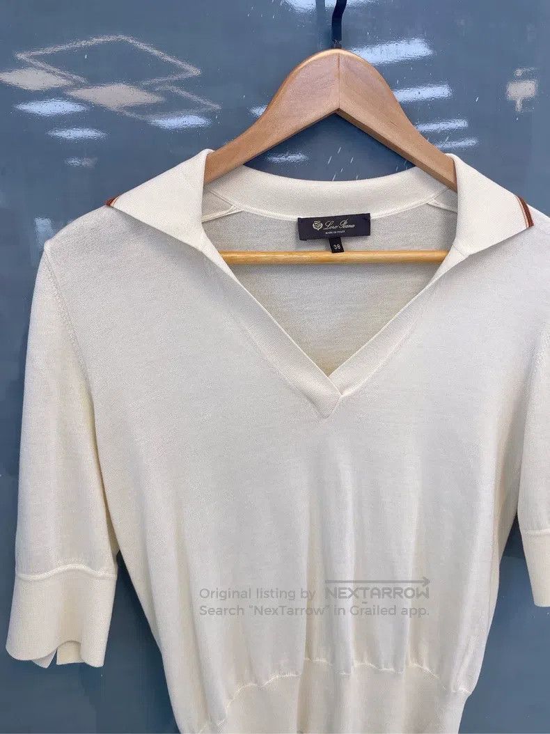 Loro Piana Loro Piana Early Spring Polo Neck Knit Short Sleeve Size XS / US 0-2 / IT 36-38 - 5 Thumbnail