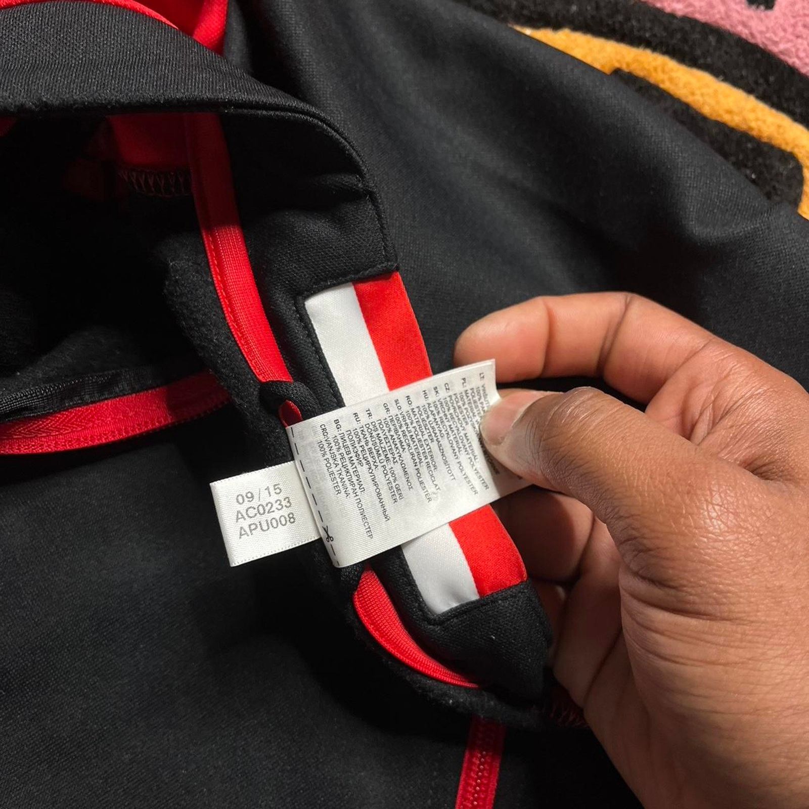 Adidas Adidas 2015 DC United Full Zip Track Jacket Size XL Black Size US XL / EU 56 / 4 - 7 Thumbnail