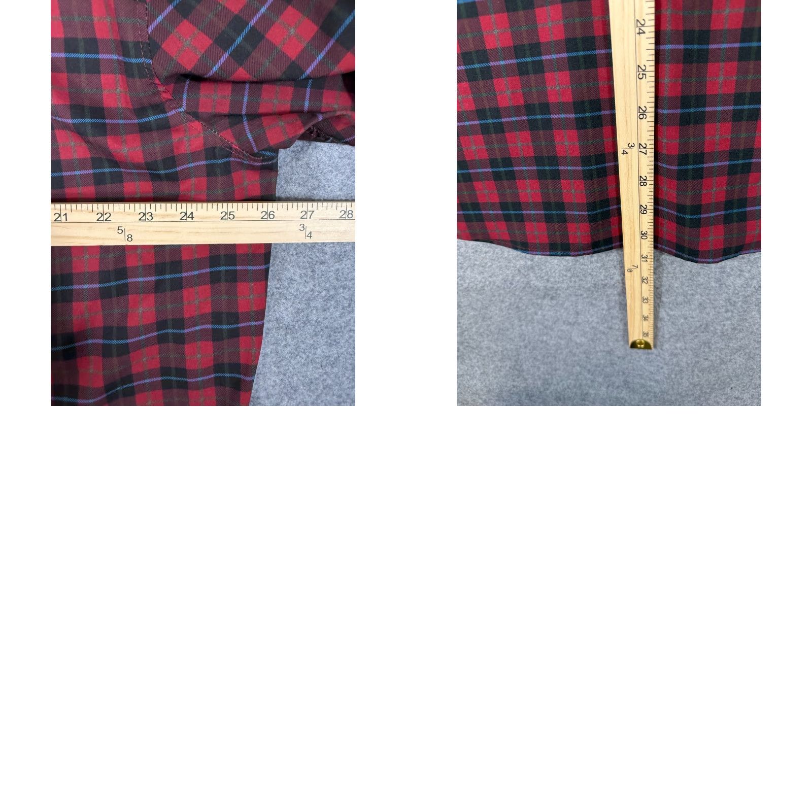 Vintage Con.Struct Performance Shirt Mens XL Maroon Plaid Slim Fit 4-Way Stretch No Iron shirt (Button-Up) Size US XL / EU 56 / 4 - 9 Thumbnail