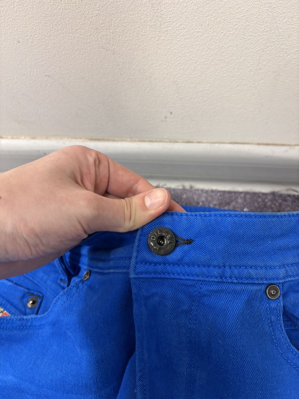 Diesel Diesel Iakop NWT Men’s Regular Slim Tapered Blue Jeans Size US 32 / EU 48 - 9 Thumbnail