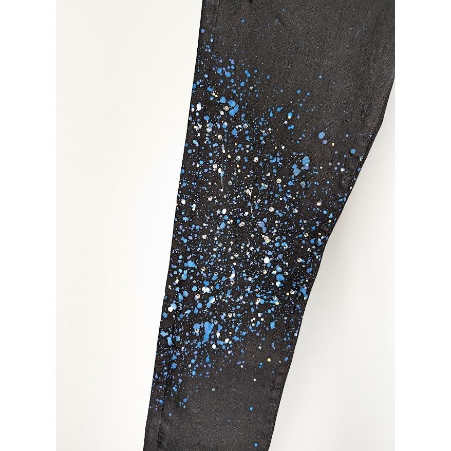 Amiri o1rshd1 Crystal Painted Pants in Black Size US 32 / EU 48 - 6 Thumbnail