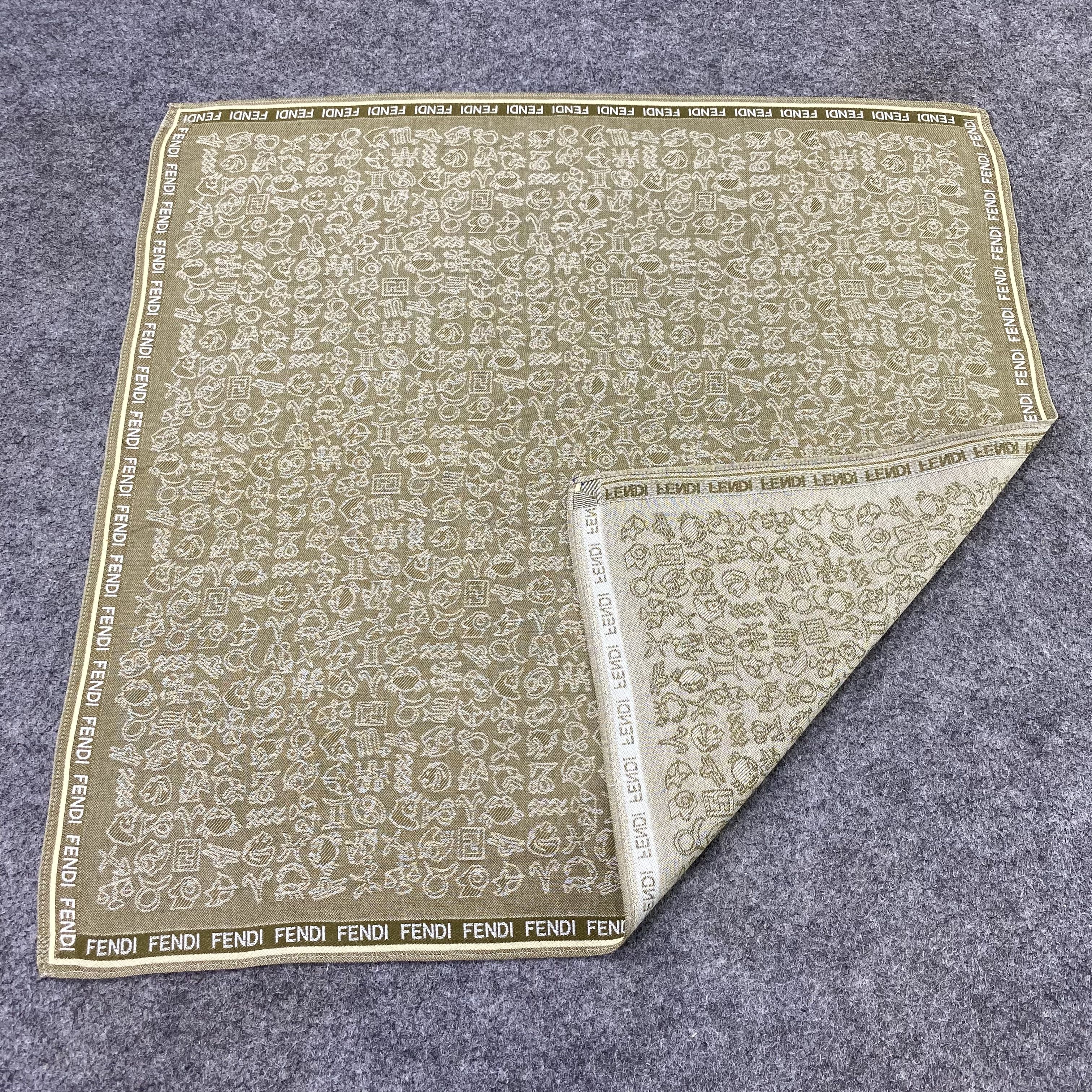 Fendi Fendi Handkerchief Neckerchief Bandana-B1847 Size ONE SIZE - 5 Thumbnail