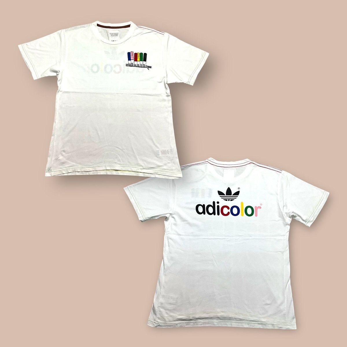 Adidas Adidas Adicolor W5 White Series Tee Size US L / EU 52-54 / 3 - 1 Thumbnail