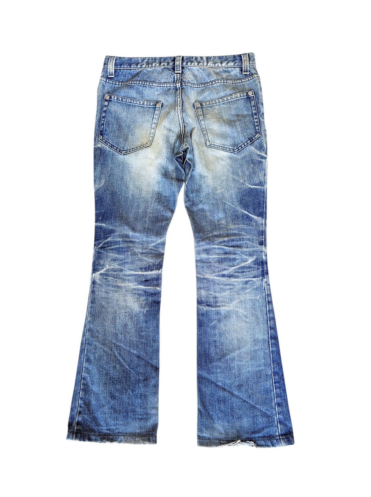 If Six Was Nine MODERN LOVER FLARE DISTRESSED JEANS Size US 30 / EU 46 - 2 Thumbnail