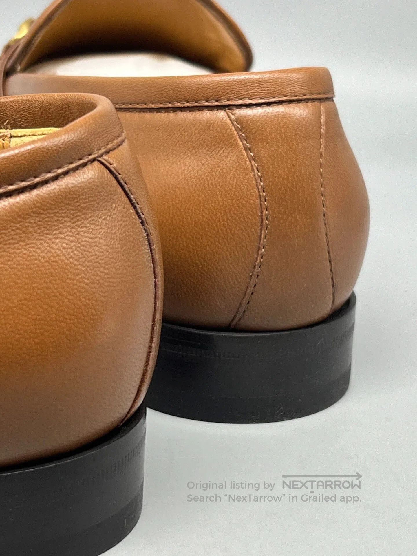 Gucci gucci brown leather double g loafers for men. Size US 7 / EU 40 - 4 Thumbnail