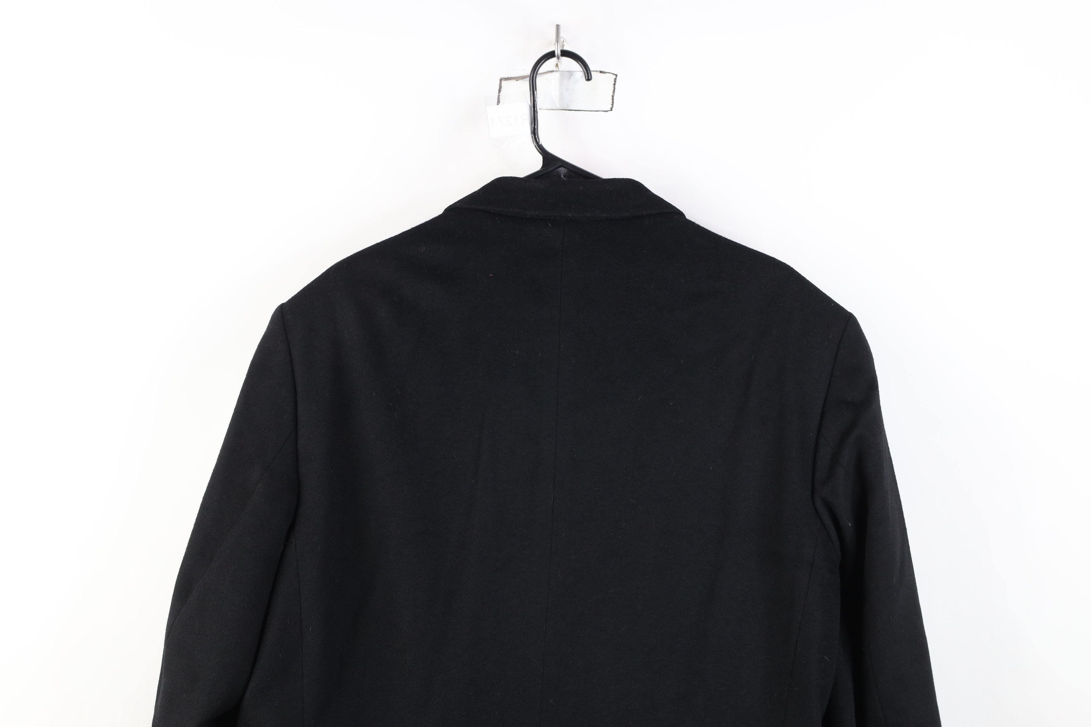 Vintage Vintage Streetwear Cashmere Button Overcoat Jacket Black Size US XXL / EU 58 / 5 - 15 Thumbnail