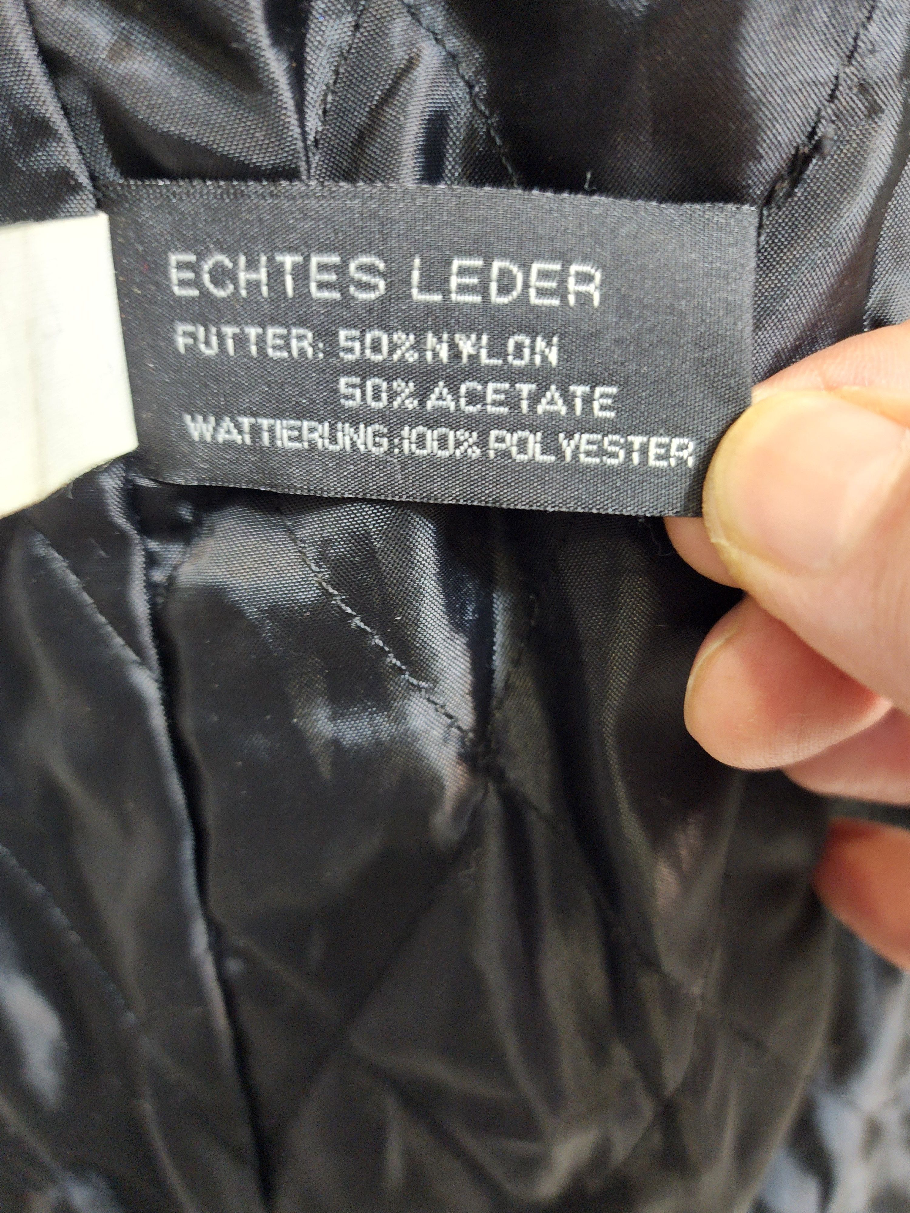Uniqlo Black Leather Long Coat: Men's Raincoat With Fur Lining. Size US L / EU 52-54 / 3 - 10 Thumbnail