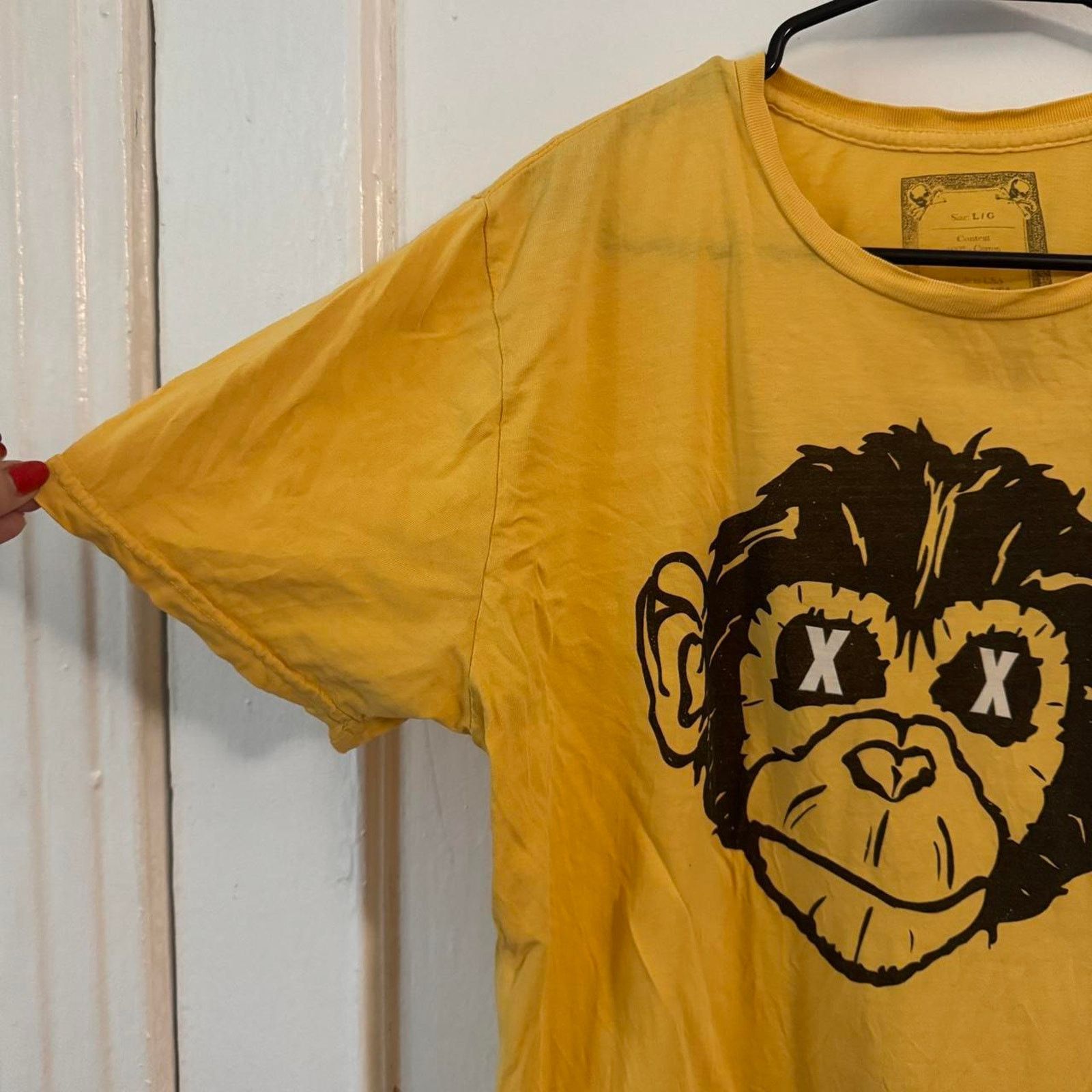 Other Yellow Deadpan Monkey 100% Cotton Streetwear made in USA Size US M / EU 48-50 / 2 - 3 Thumbnail