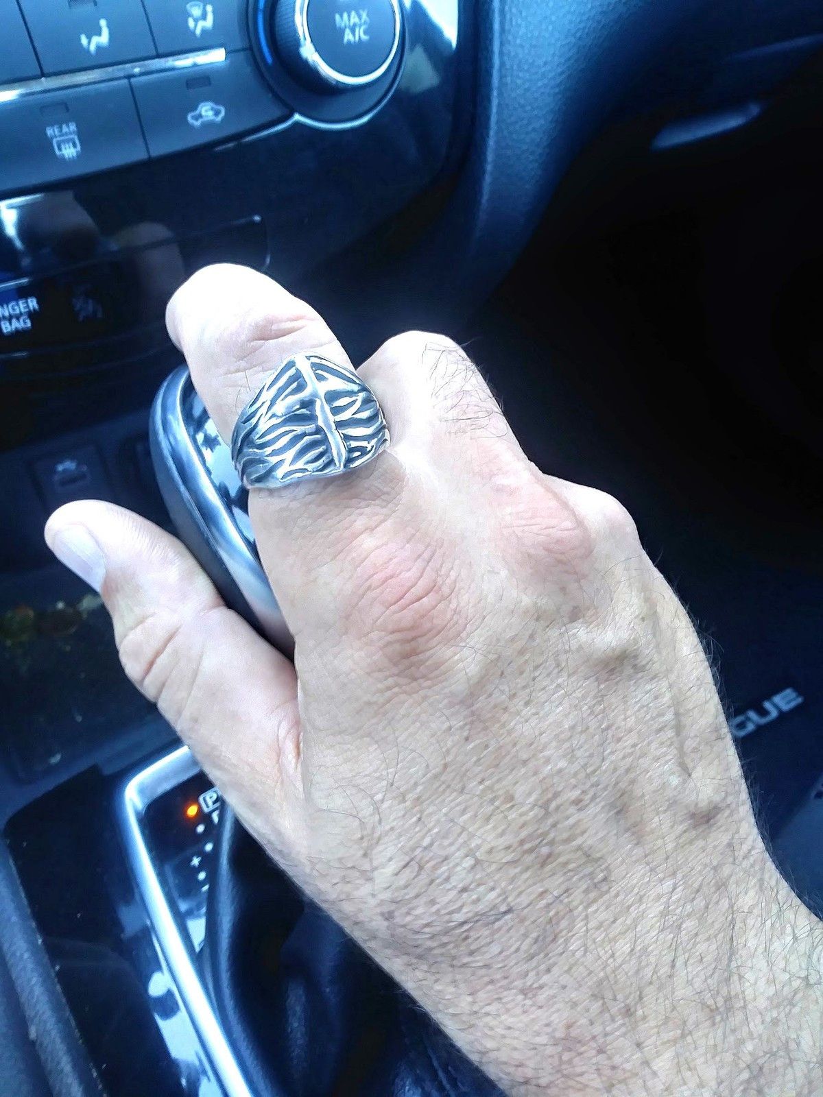 Other Men's Silver Ring, Cross ring men's sterling silver jewelry Size ONE SIZE - 1 Thumbnail