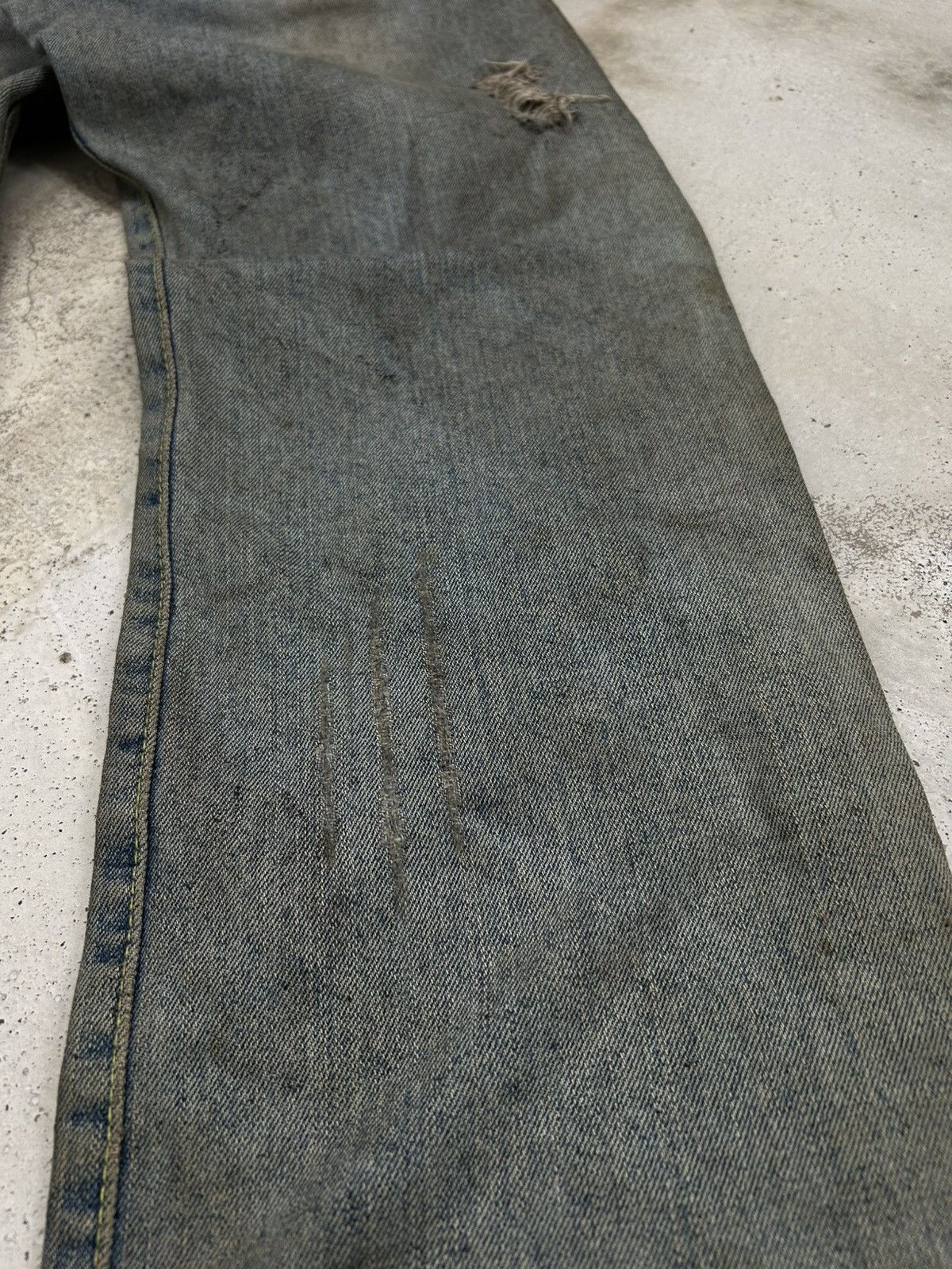 GOSTAR DE FUGA Co and Lu Japan Unisex Dirty Mud Washed Distressed Worn Size US 28 / EU 44 - 16 Thumbnail