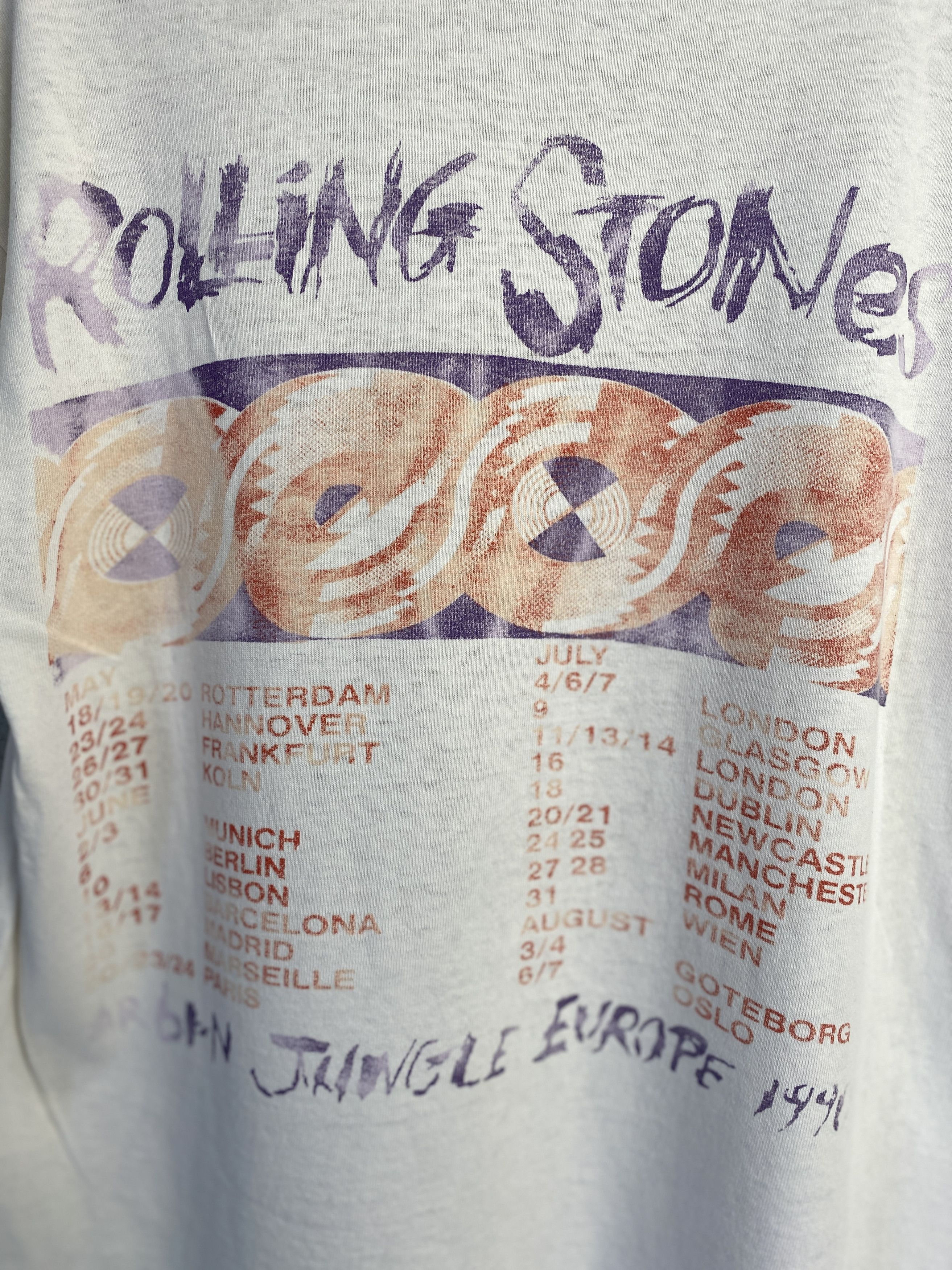 The Rolling Stones The Rolling Stones 1990 vintage Urban Jungle Europe Tour Size US M / EU 48-50 / 2 - 5 Thumbnail