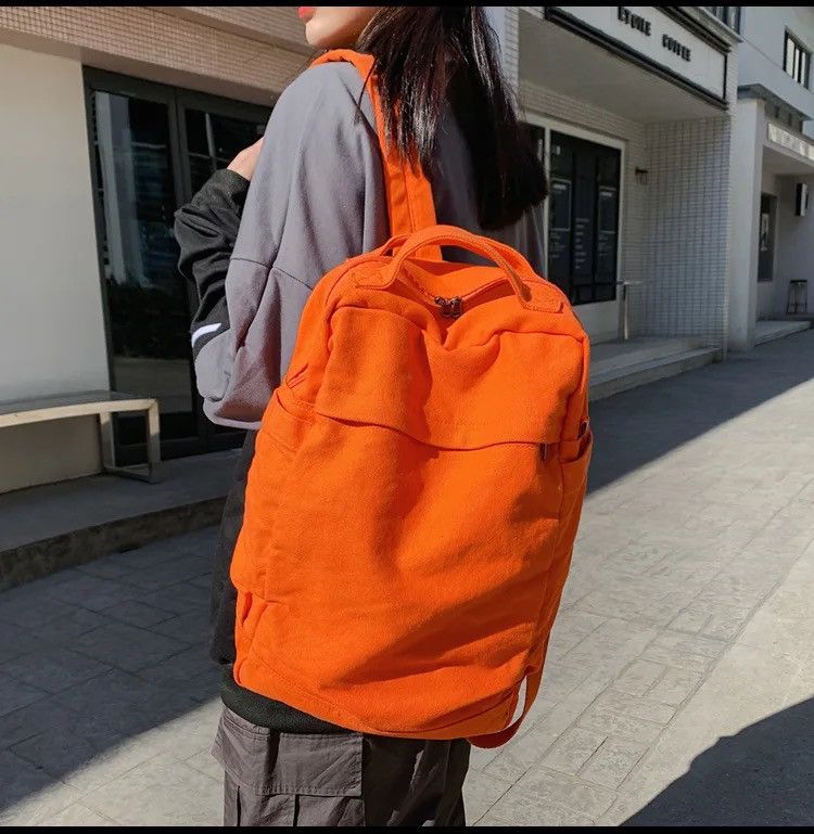 Japanese Brand High Streets Canvas Backpack Size ONE SIZE - 2 Thumbnail