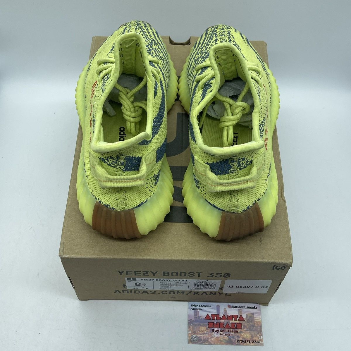 Yeezy boost 350 semi frozen yellow