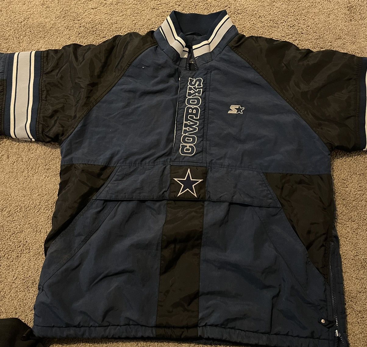 image of Nfl x Vintage Dallas Cowboys Vintage Jacket in Blue, Men's (Size Large)