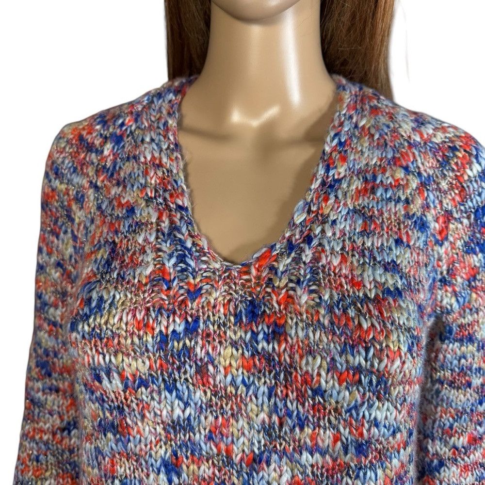 Lou & Grey NWT New $90 Lou & Grey Wool Blend Multicolor Chunky Knit Sw Size XS / US 0-2 / IT 36-38 - 3 Thumbnail