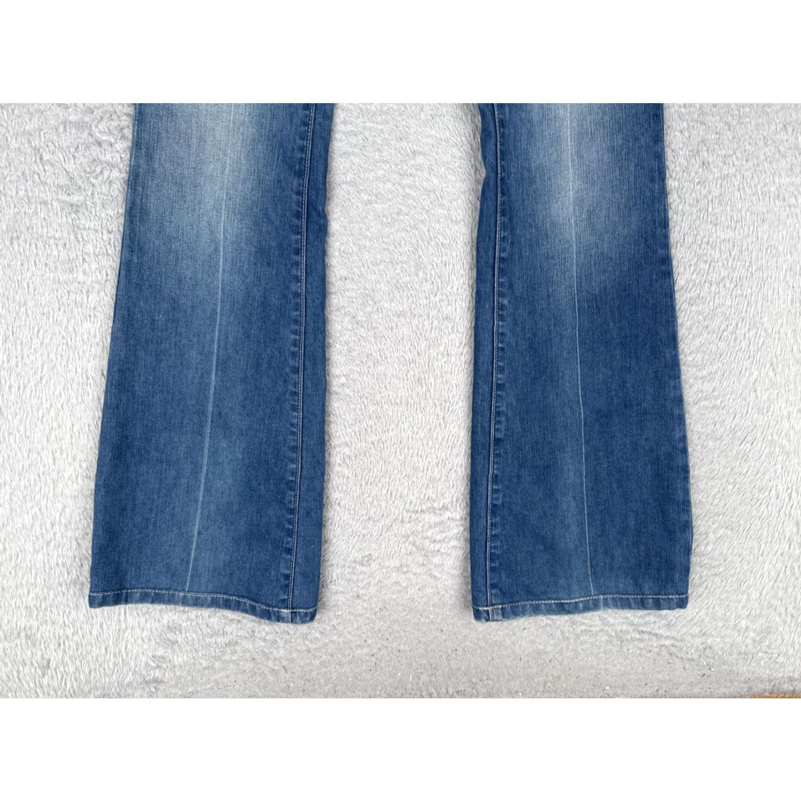 Denime Henry & Belle Lila Jeans Women 24 Flared Denim Blue 90s City Stretch Pockets 5-Pocket Regular Rise Low Rise 24x33 Vintage No Size 42" / US 20 - 2 Thumbnail