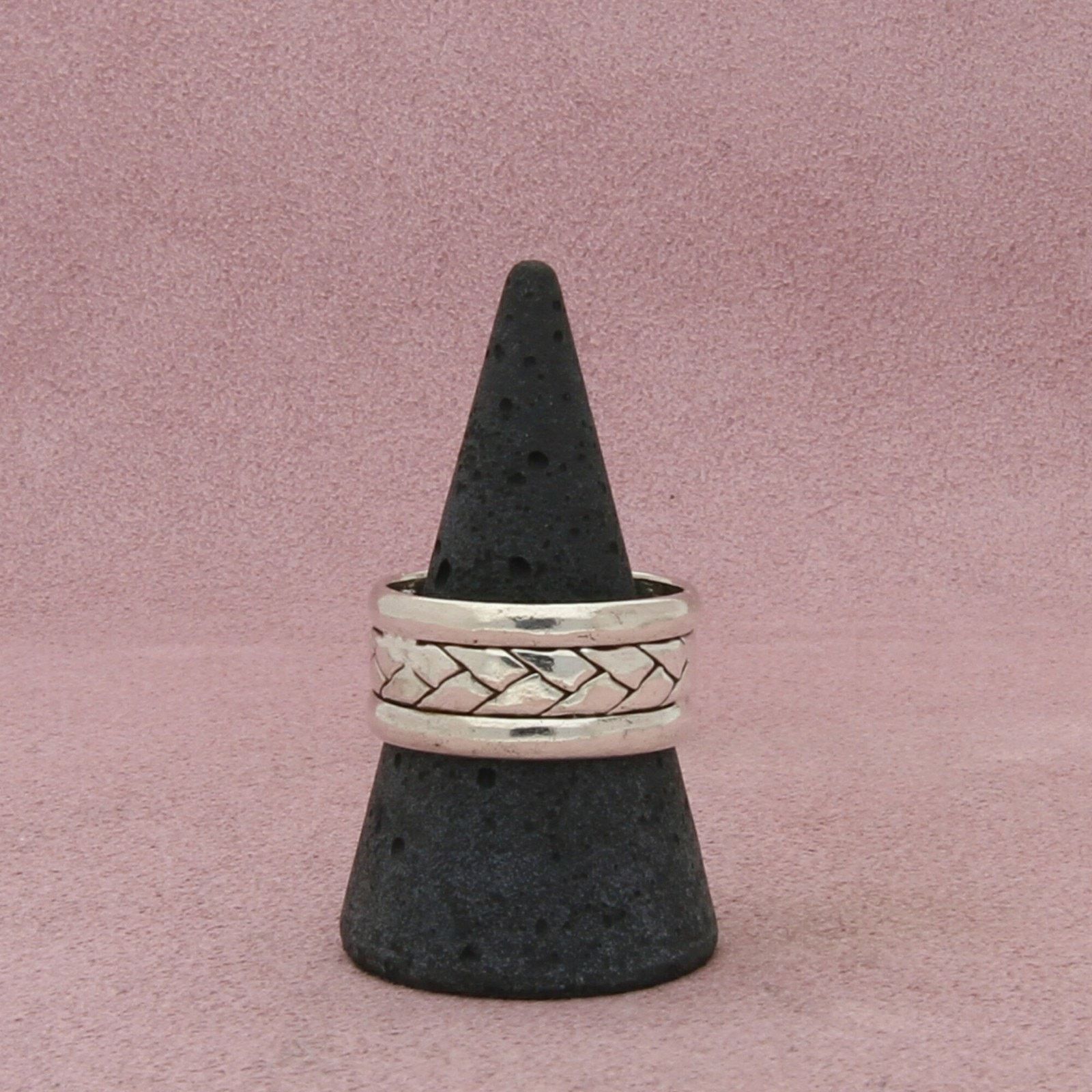 Mexicana mexico sterling silver mens woven band ring size 10.5 Size ONE SIZE - 1 Thumbnail