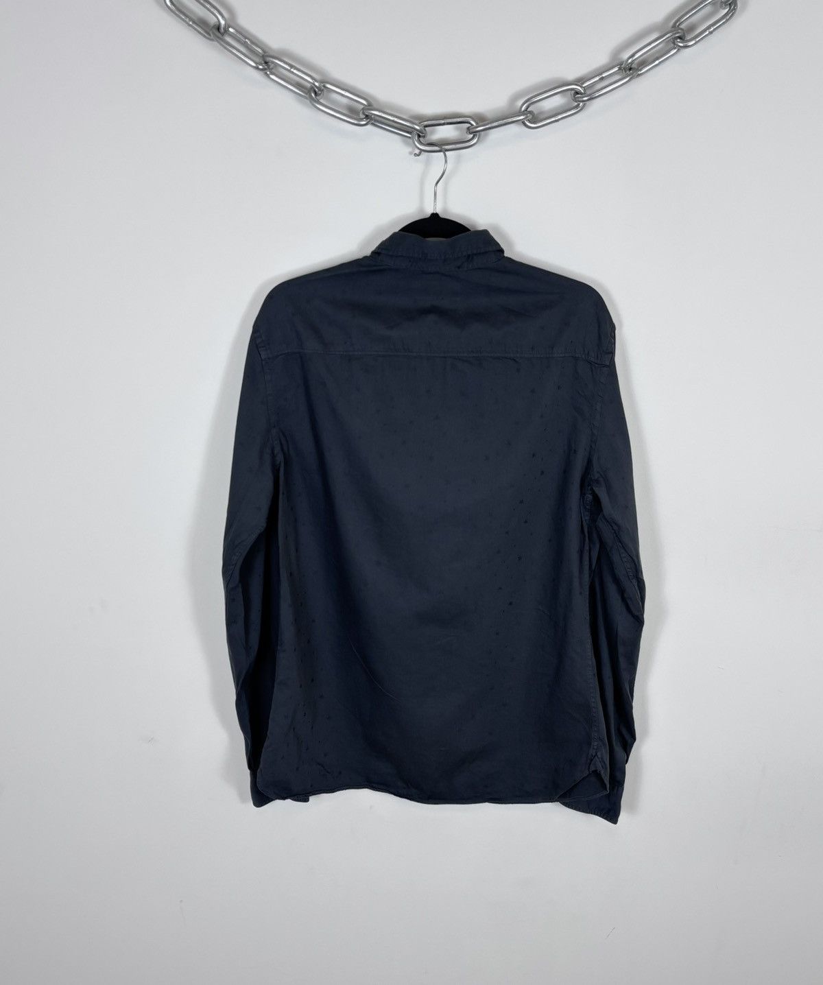 Allsaints AllSaints Cosmo LS Men’s Long Sleeve Shirt Button Up Grey Size US M / EU 48-50 / 2 - 14 Thumbnail