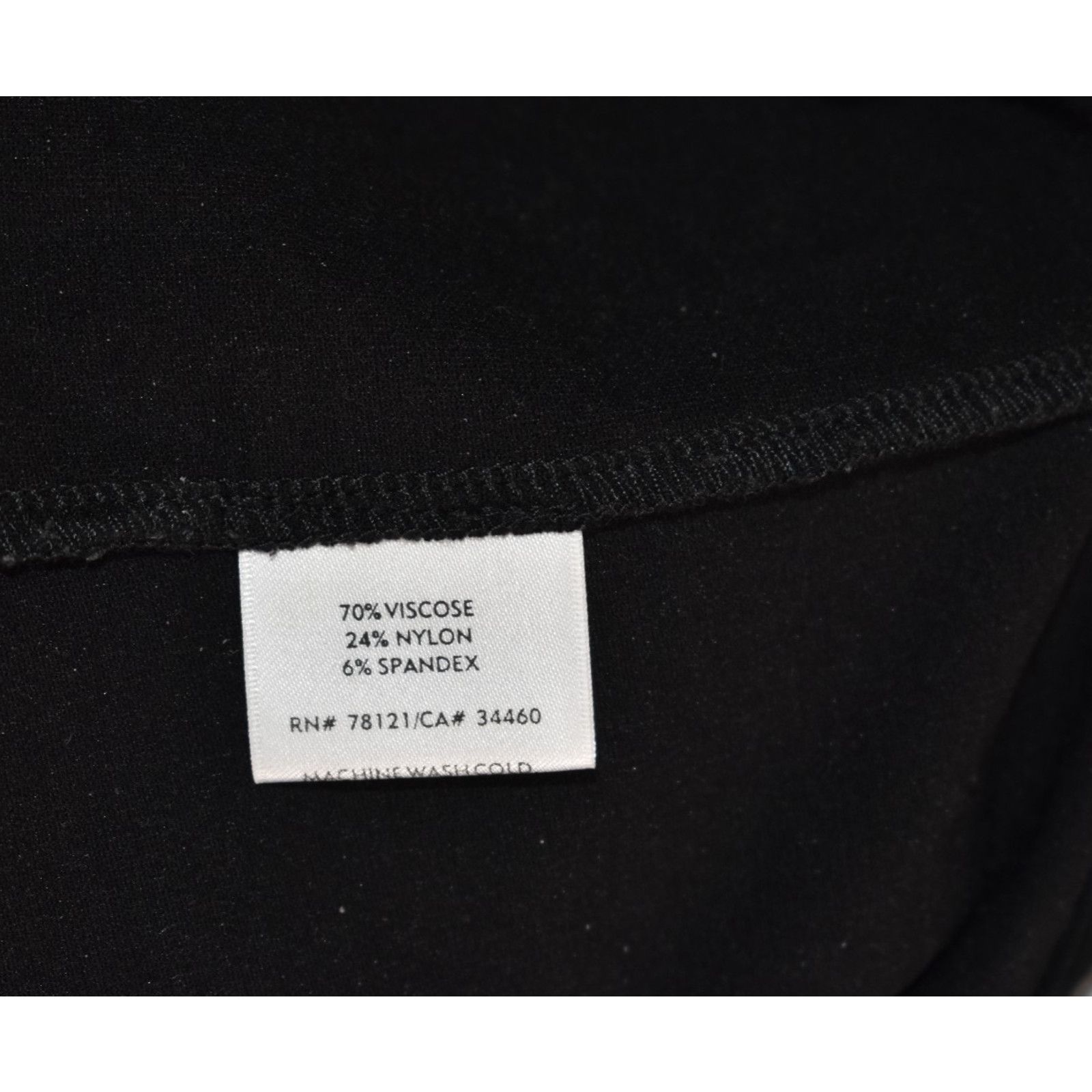 Eileen Fisher EILEEN FISHER Black Stretch Viscose/Nylon Pants Size PM Size 32" / US 10 / IT 46 - 4 Thumbnail