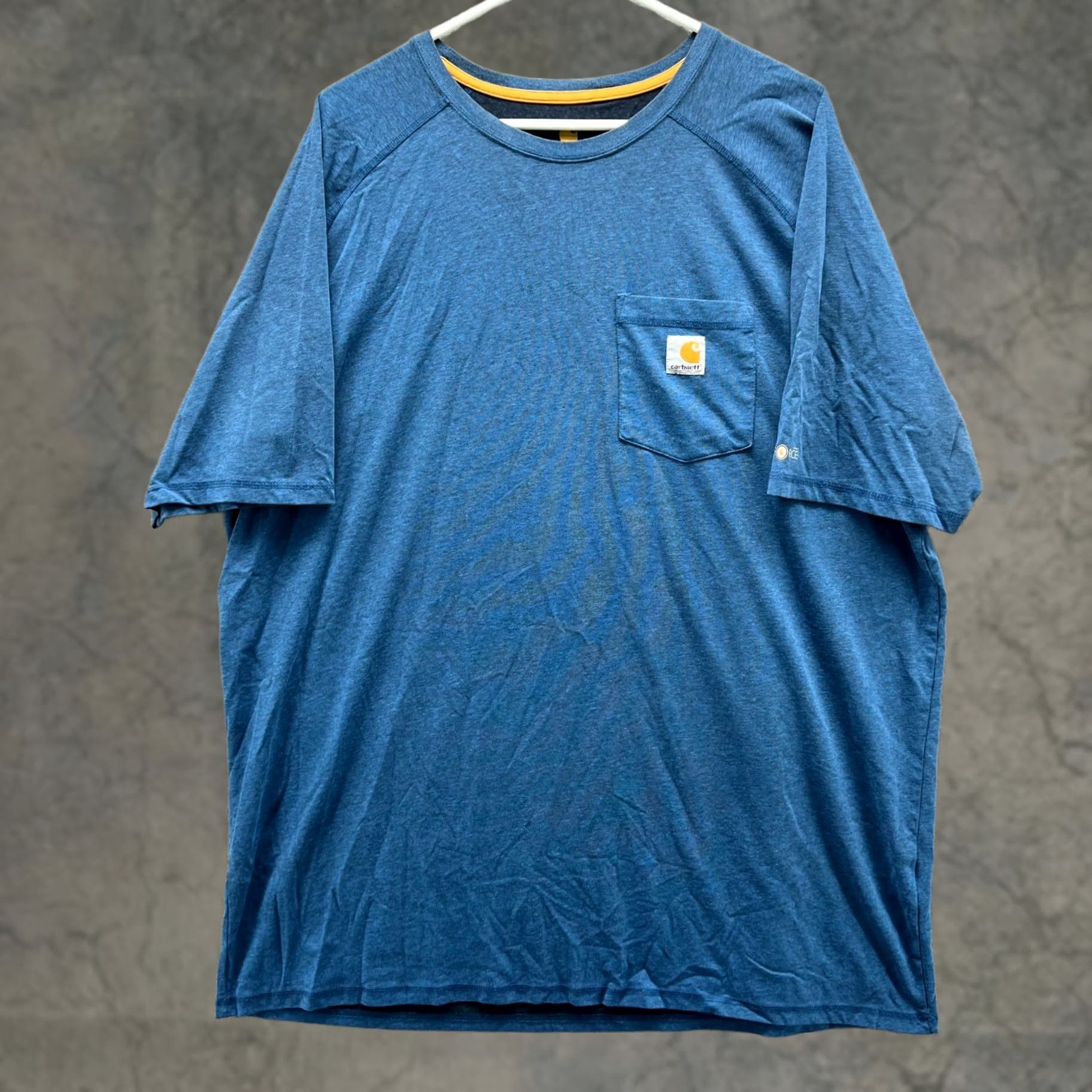 Carhartt VINTAGE Carhartt Shirt Mens 2XL Blue Crewneck Relaxed Midweight Cotton Pocket Tee Size US XXL / EU 58 / 5 - 1 Thumbnail