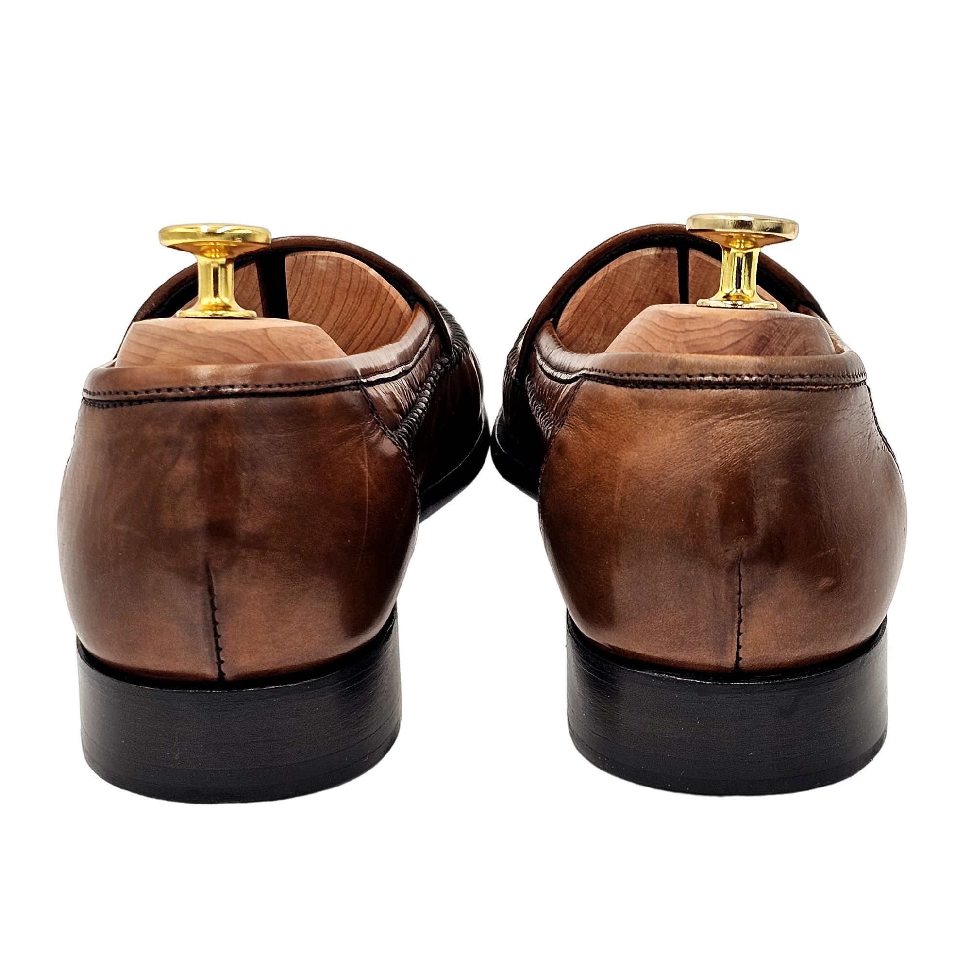 Bragano × Cole Haan NEW Vintage Bragano Cole Haan Men's 7.5M Brown Leather Dress Size US 7.5 / EU 40-41 - 5 Thumbnail