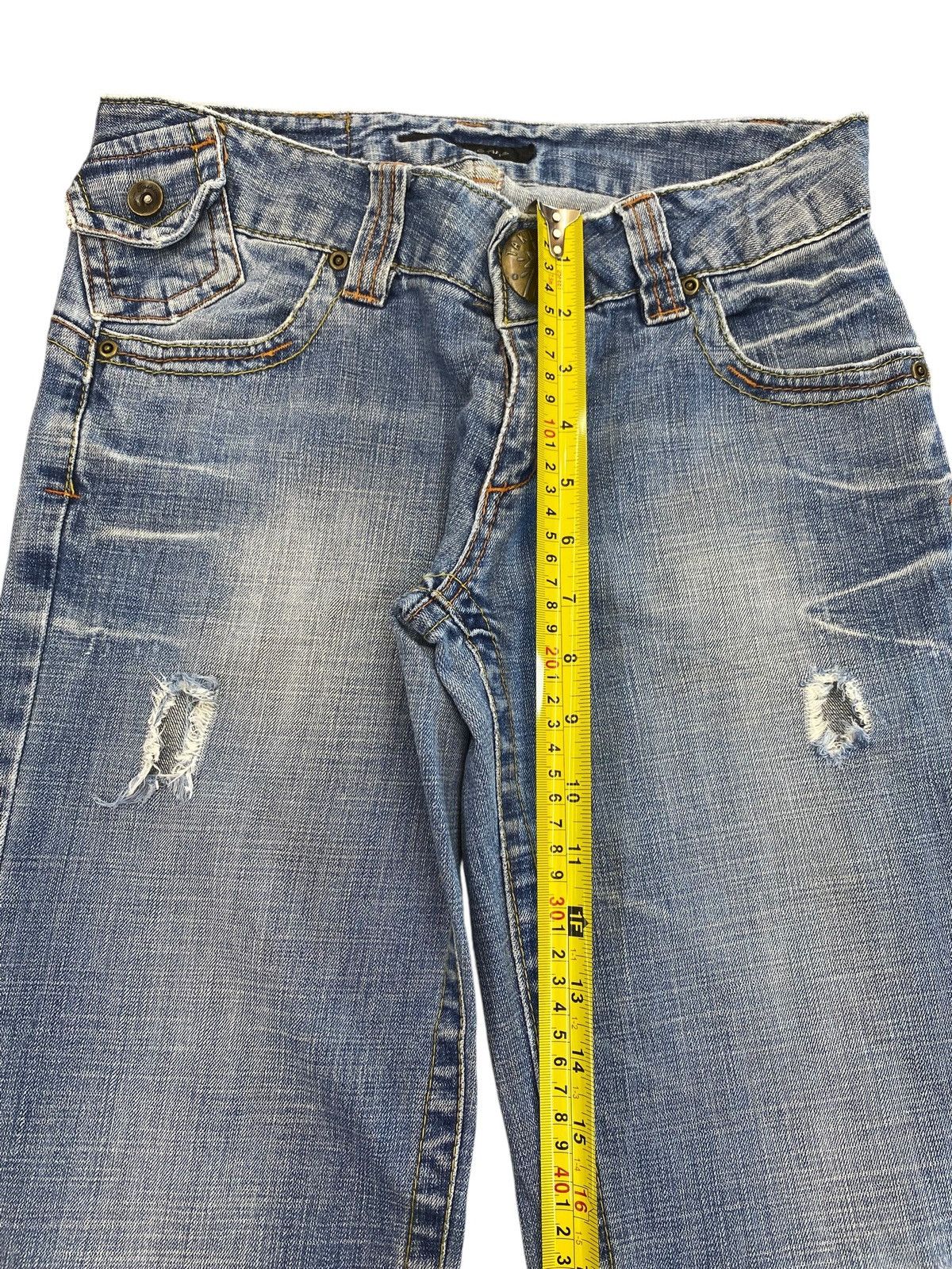 Other Japanese Brand Faded Wash Buckle Back Style Loose Jeans Size US 28 / EU 44 - 12 Thumbnail