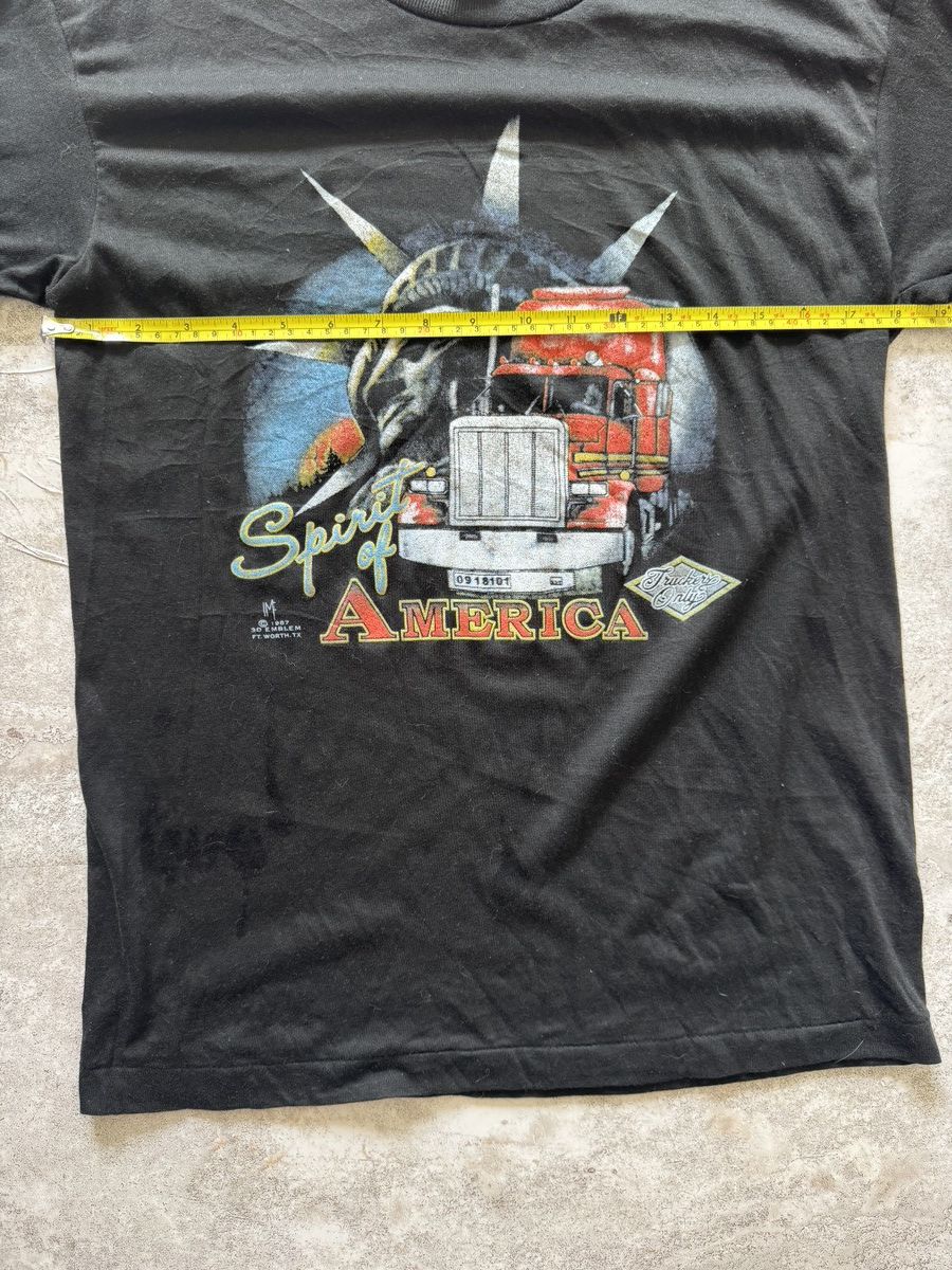 Vintage 1987 Vintage 3D Emblem “Truckers Only – Spirit Of America” Size US M / EU 48-50 / 2 - 5 Thumbnail