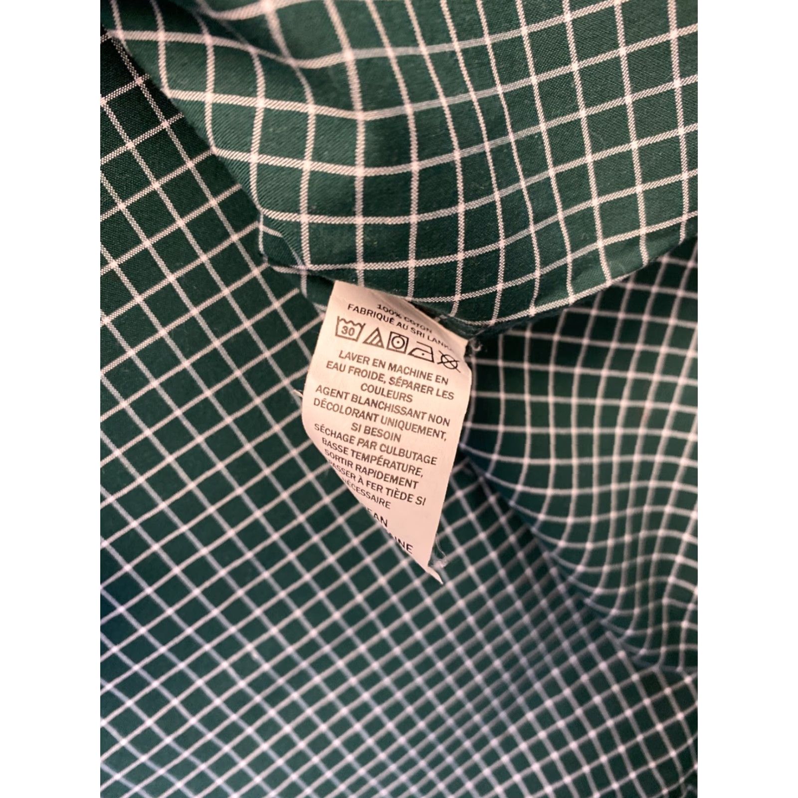 Vintage VINTAGE L.L. Bean Men's Shirt Long Sleeve Button Down Green Check Casual Business 80s 90s Size US M / EU 48-50 / 2 - 6 Thumbnail