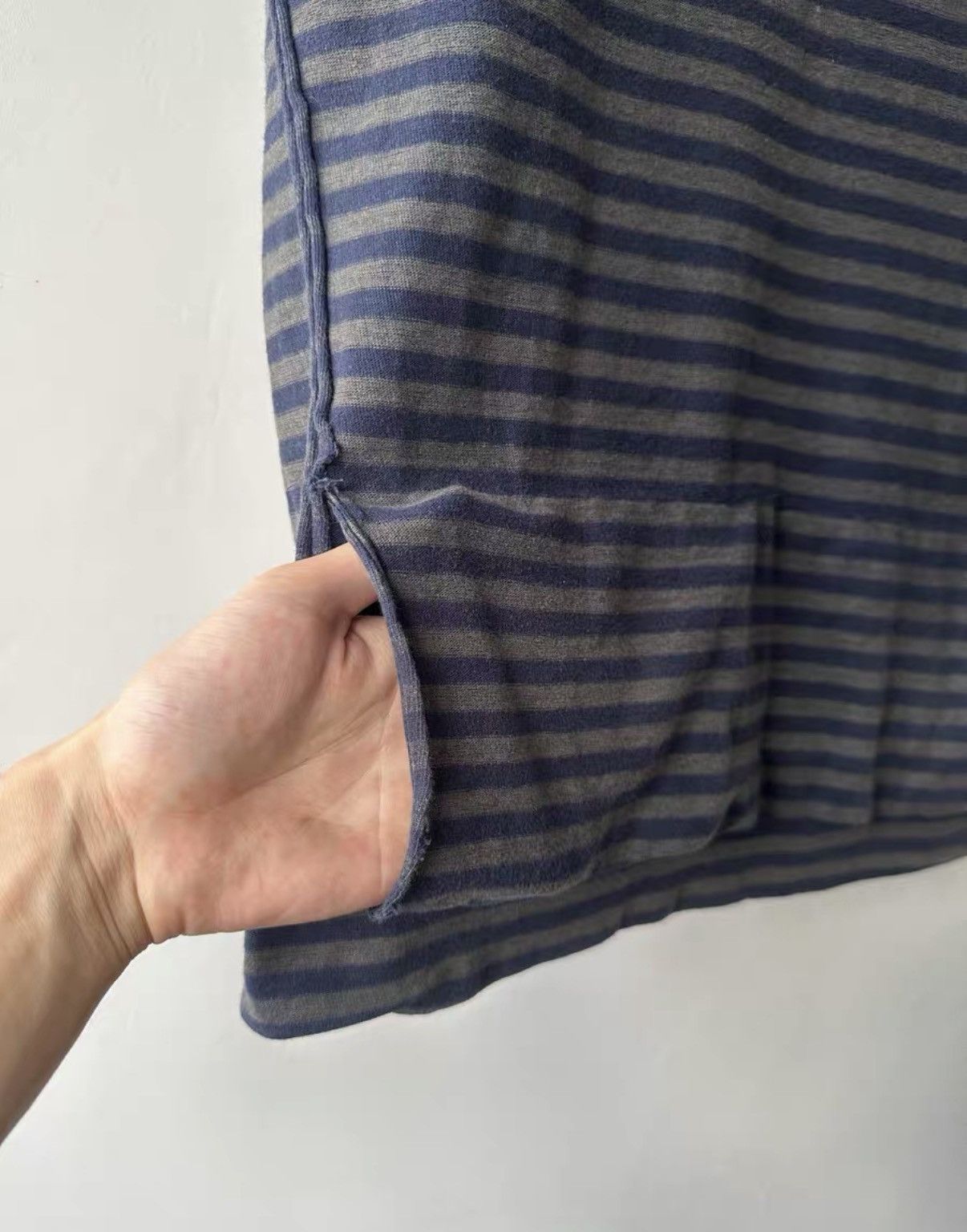 Yohji Yamamoto Yohji Yamamoto Y's striped short sleeve base layer K7 Size US L / EU 52-54 / 3 - 4 Thumbnail