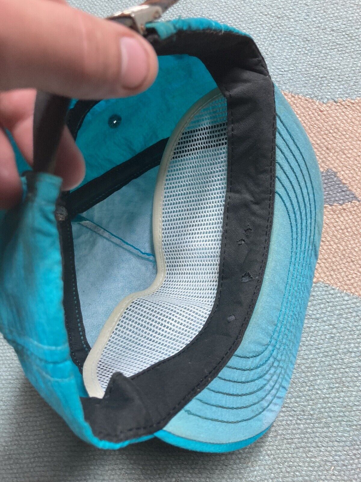 Vintage VTG strapback hat TD industrial coverings nylon lightweight Size ONE SIZE - 7 Thumbnail