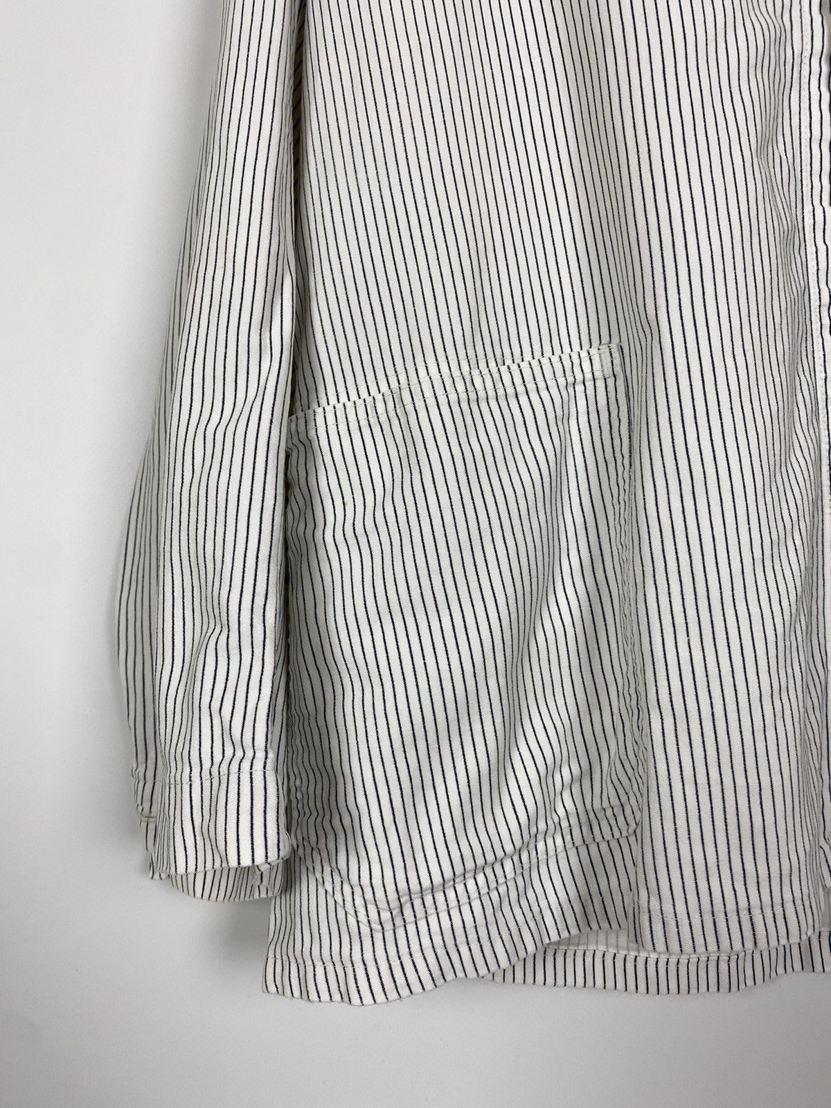 Vintage 70s Vintage Karba German Striped French Work Chore Jacket Size US M / EU 48-50 / 2 - 6 Thumbnail