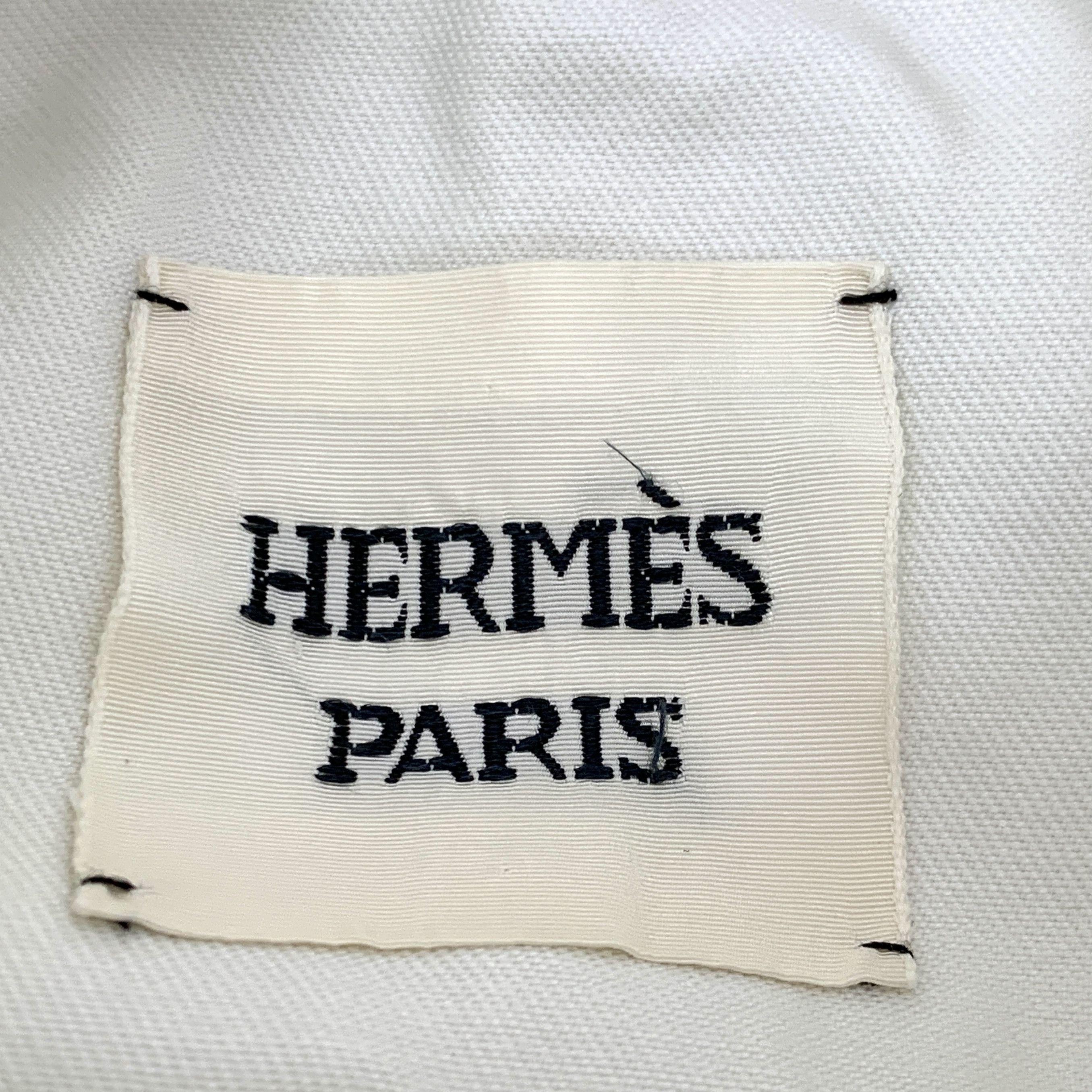 Hermes Hermès White Button-Up Trench Coat (Size 36) Size XS / US 0-2 / IT 36-38 - 2 Thumbnail