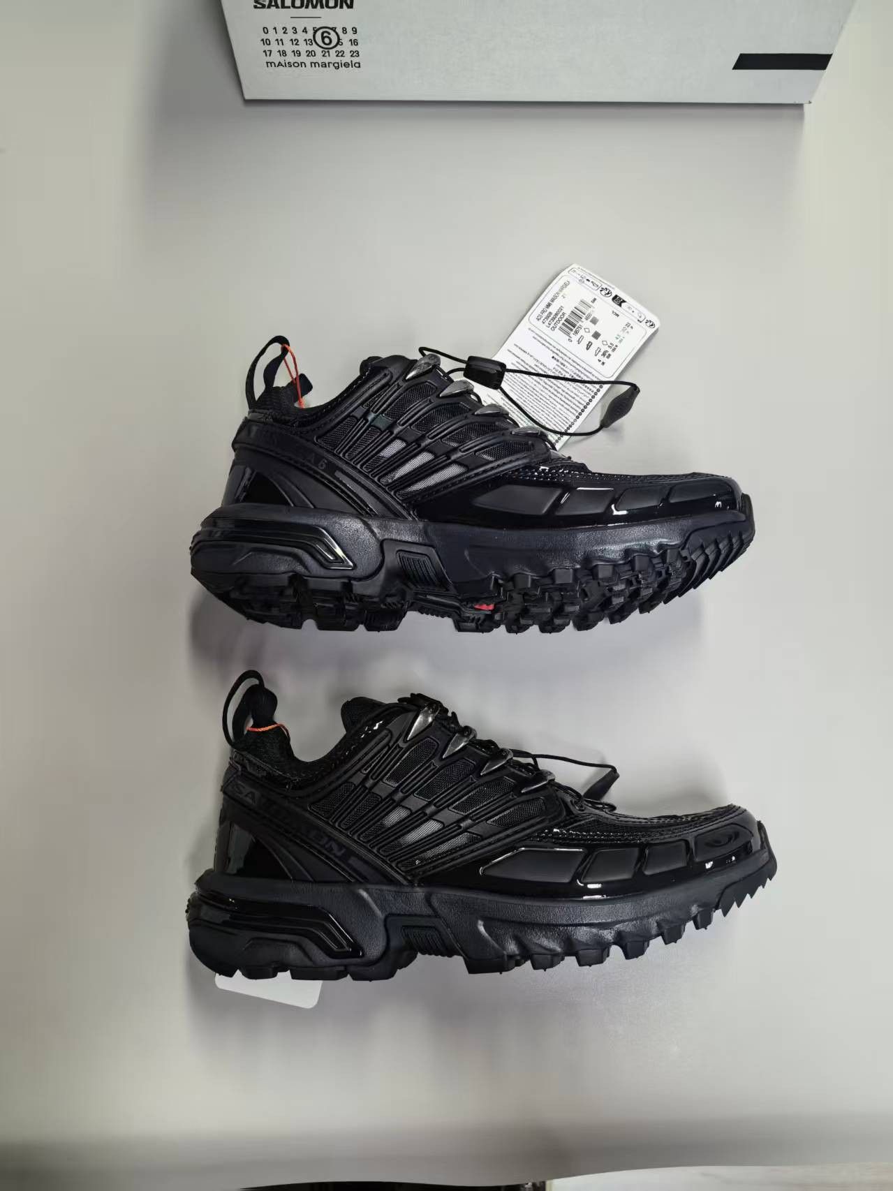 Maison Margiela × Salomon NIB ACS PRO Low-Top Sneakers - Black, 36.5 Size US 6.5 / IT 36.5 - 3 Thumbnail