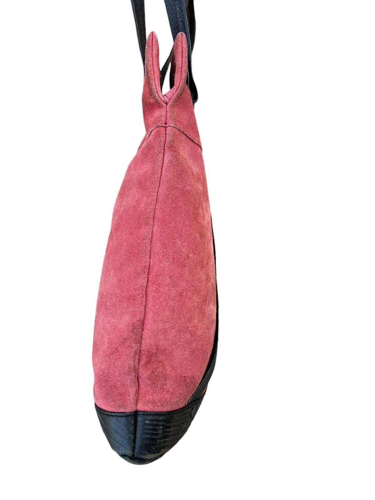 Leather Vintage Diesel Muddy Patina Suede Leather Mini Tote Bag Size ONE SIZE - 11 Thumbnail