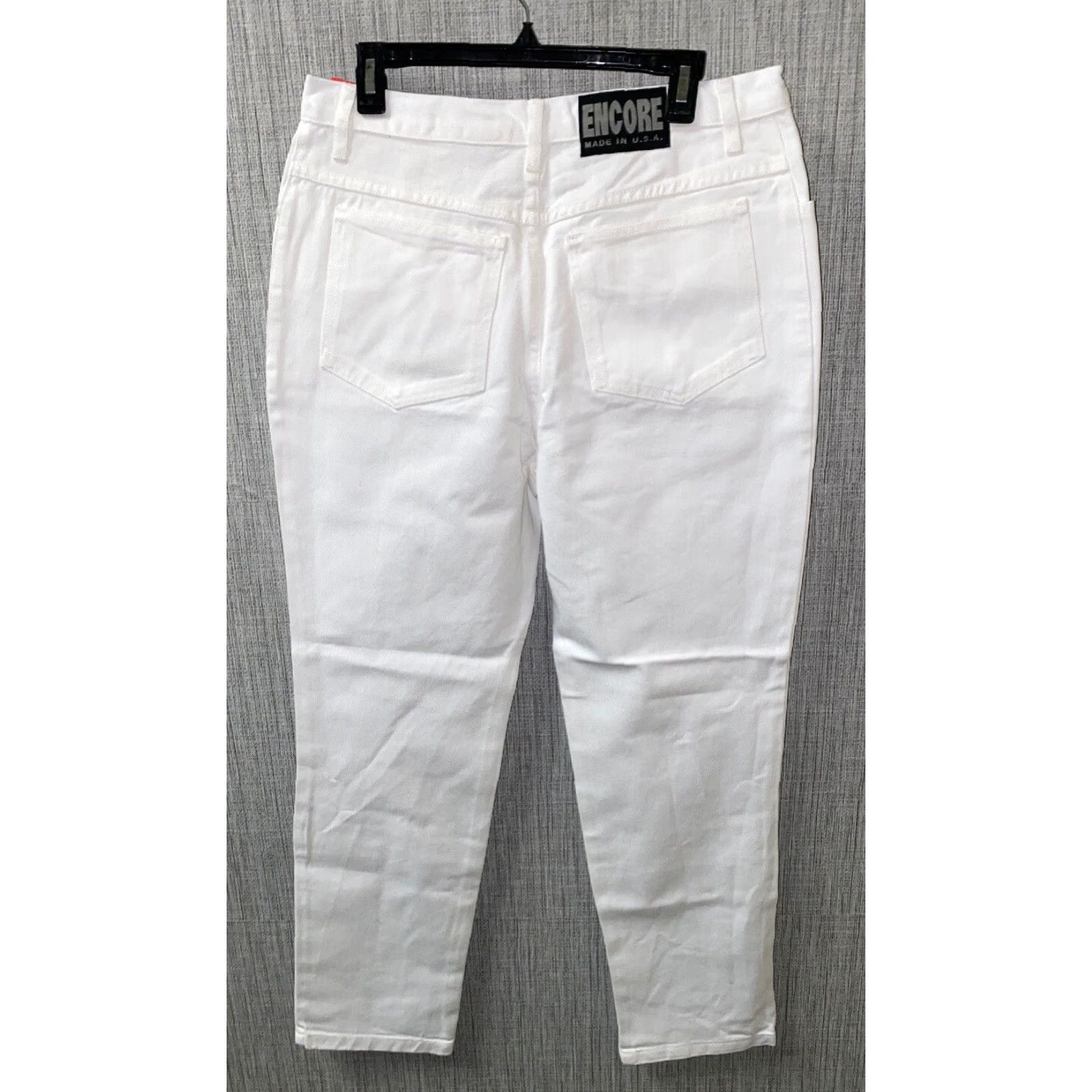 Vintage VINTAGE Encore Jeans White USA Made Button Fly 15/16 Womens 30 Inseam Cotton NEW Size 36" / US 14 / IT 50 - 6 Thumbnail