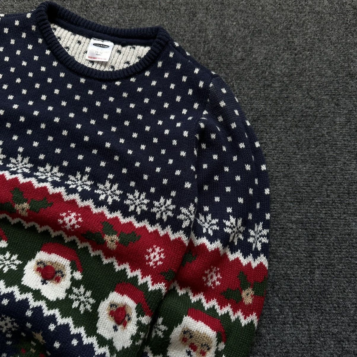 Aran Isles Knitwear VTG Kids Man Lily & Dan 11-12 Years Knit Wool Sweater Y2K Size US XXS / EU 40 - 8 Thumbnail
