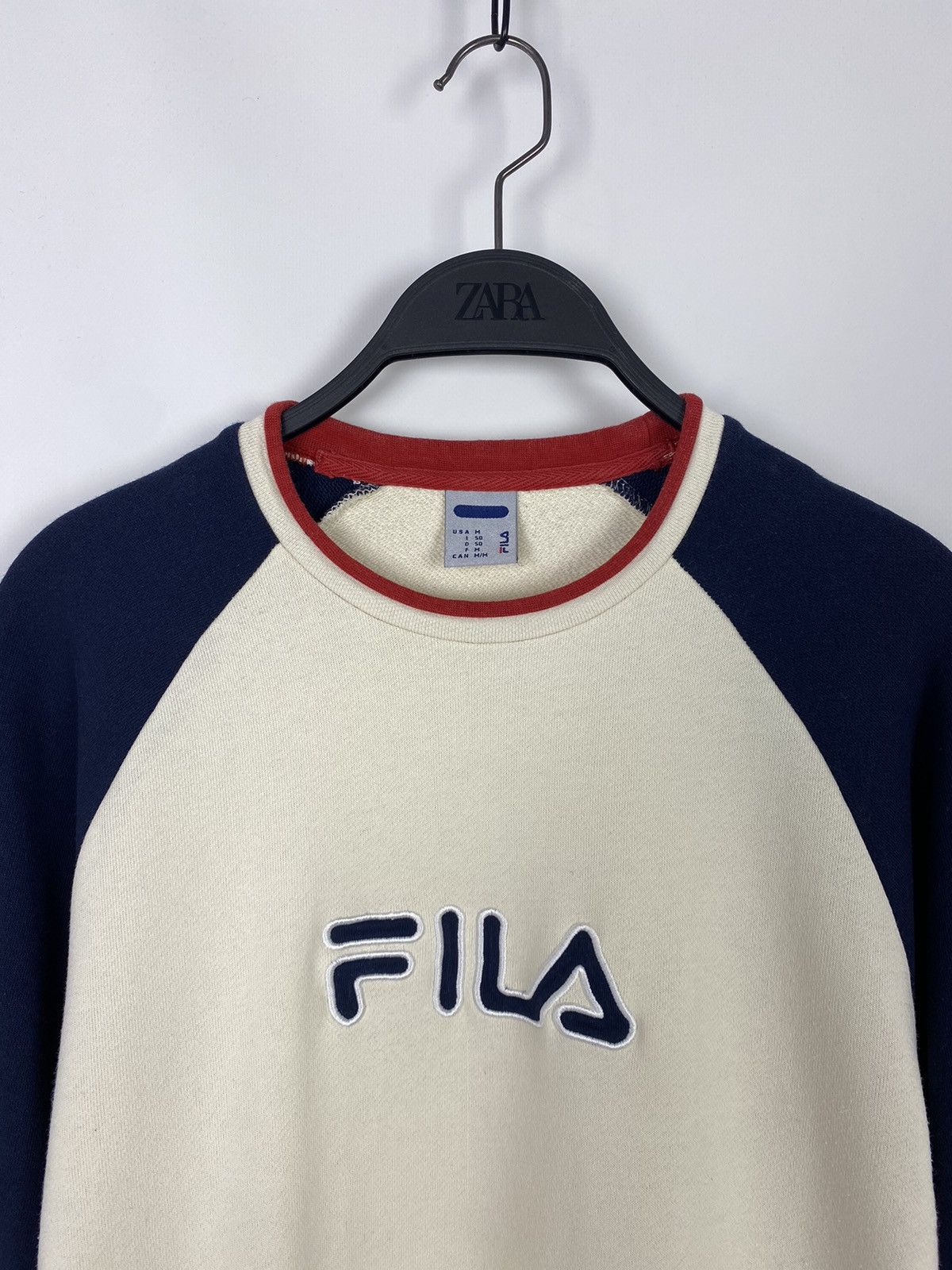 Fila Y2K Vintage Fila Embroidered Logo Two Tone Sweatshirt Size US M / EU 48-50 / 2 - 4 Thumbnail