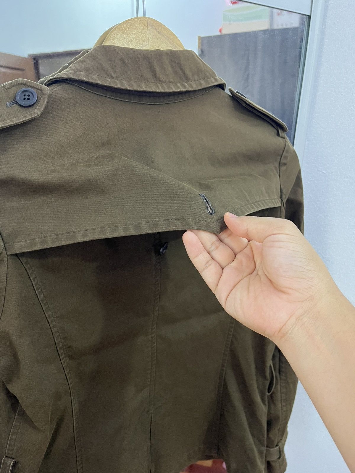 gomme Gomme Japan 05AW Cropped Trench Yohji Style Size S / US 4 / IT 40 - 18 Thumbnail